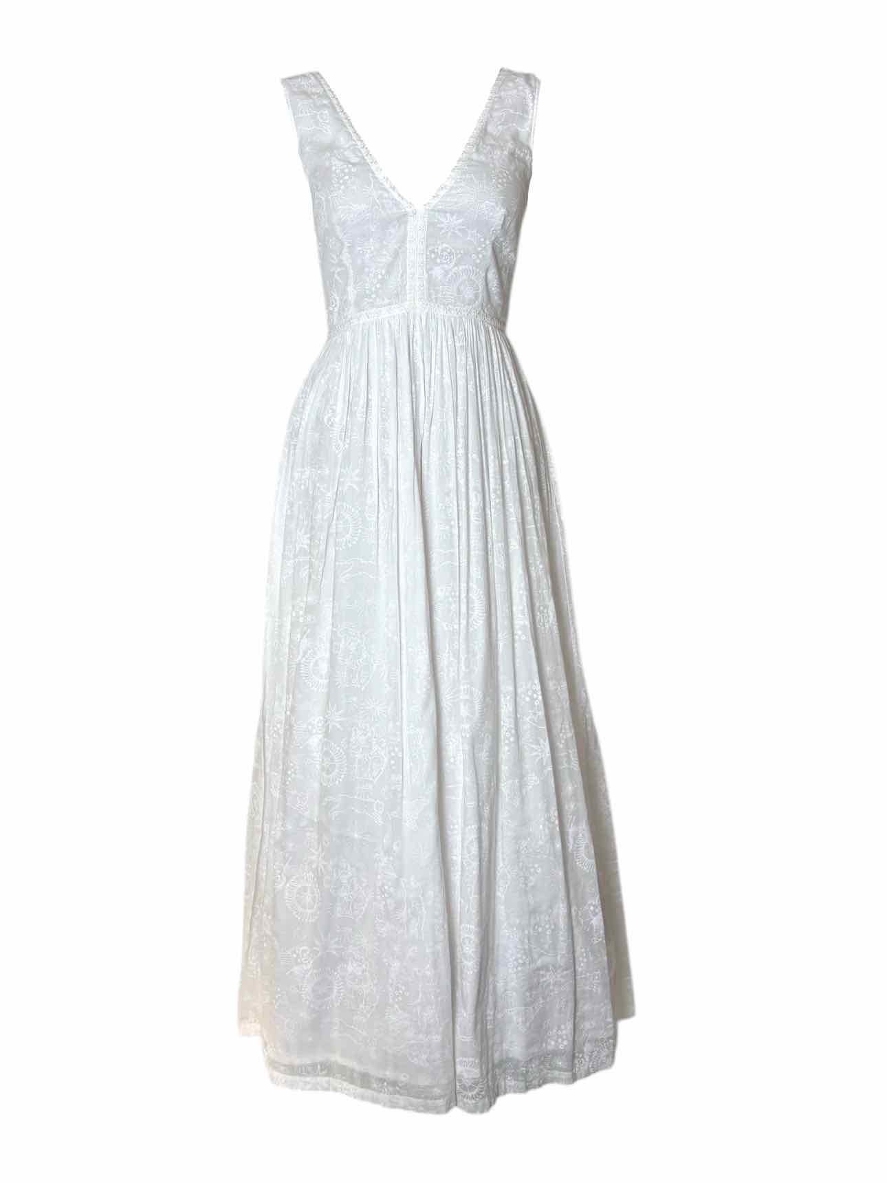 EMPORIO SIRENUSE Size 40 Patterned Cotton Dress - Image 3