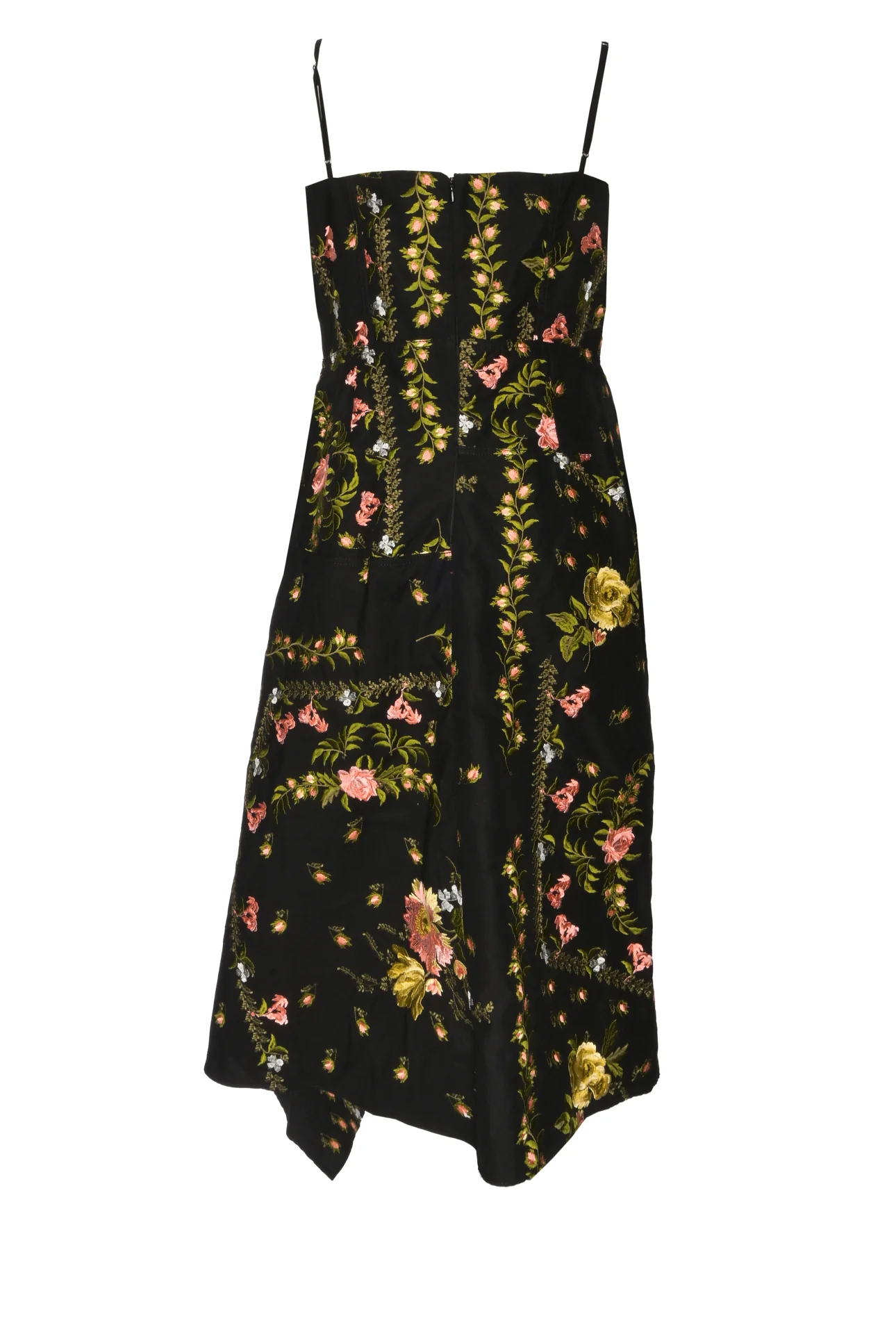 Erdem Size 10 Samara Embroidered Cotton Midi Dress - Image 2