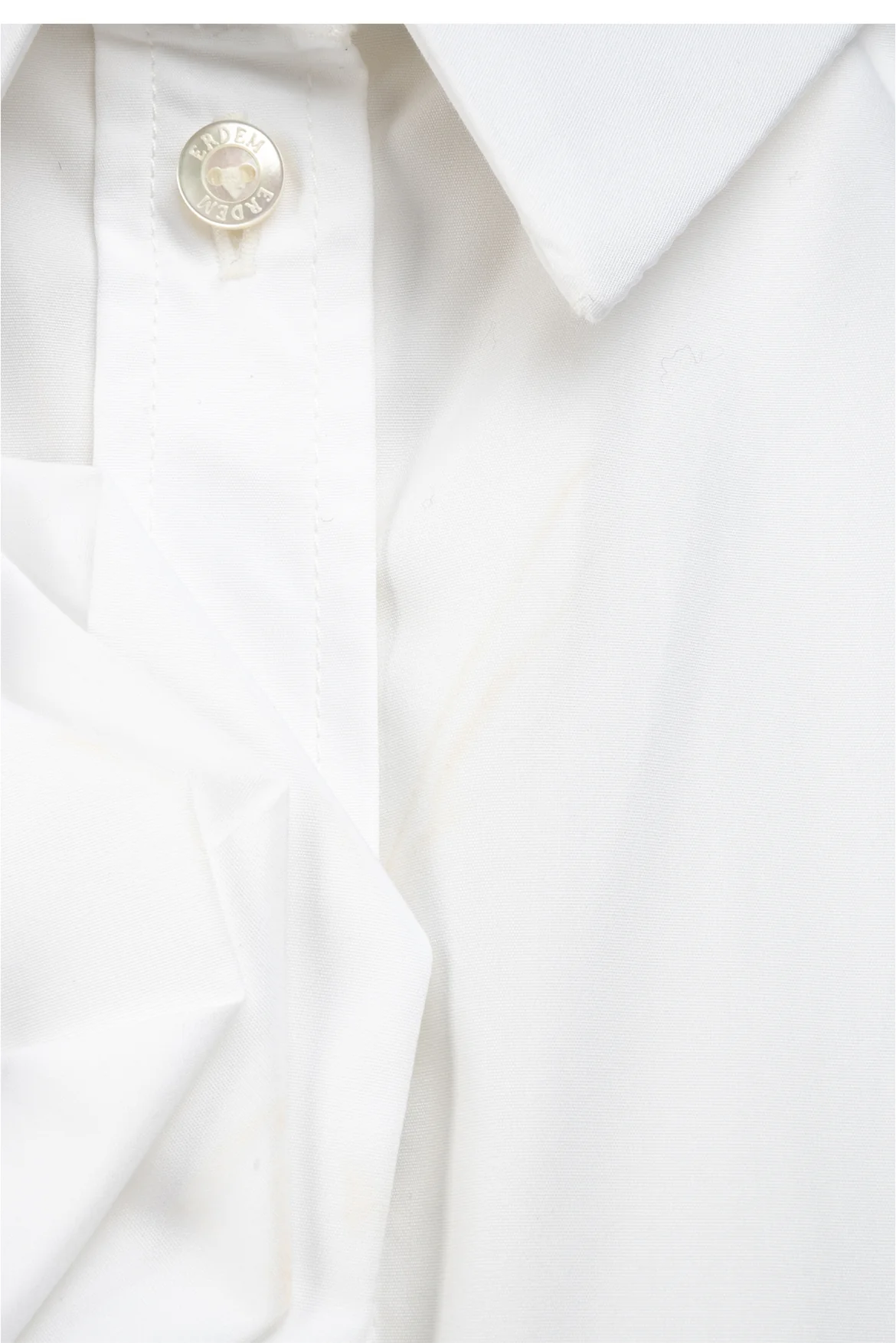 Erdem Size 12 Floral Applique Cotton Shirt - Image 3