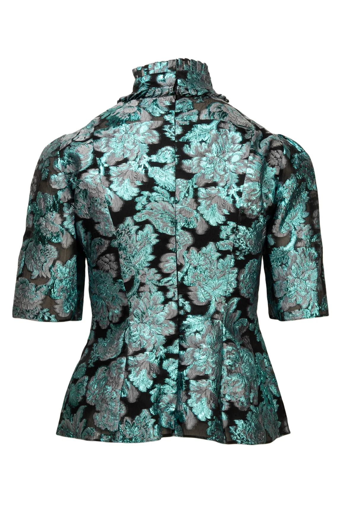 Erdem Size 4 Silk Floral Jacquard Tops - Image 2