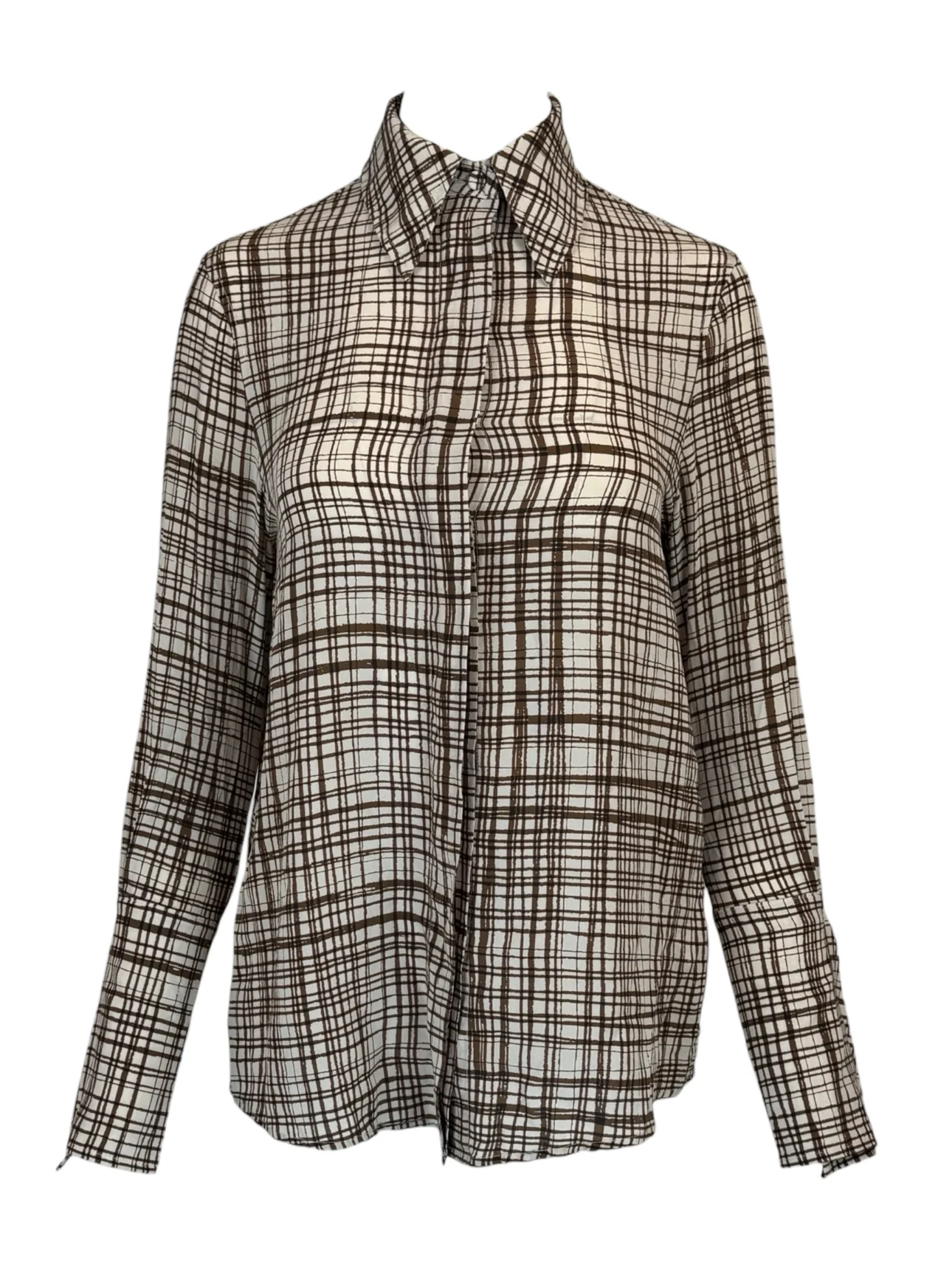 Erika Cavallini Size 38 Pattern Blouse - Image 2