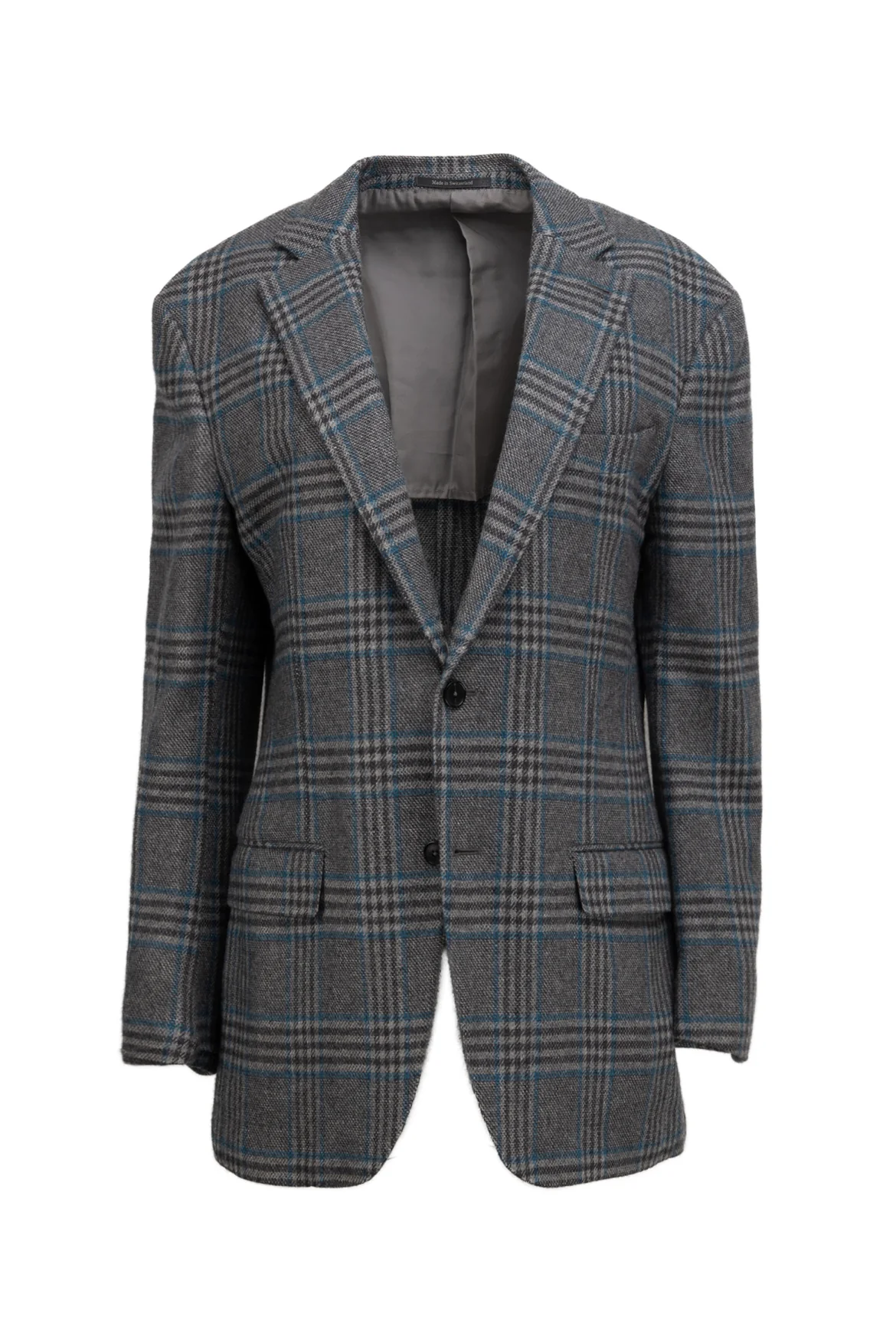 Ermenegildo Zegna Size 40 Men's Cashmere Check Single Breasted Blazer