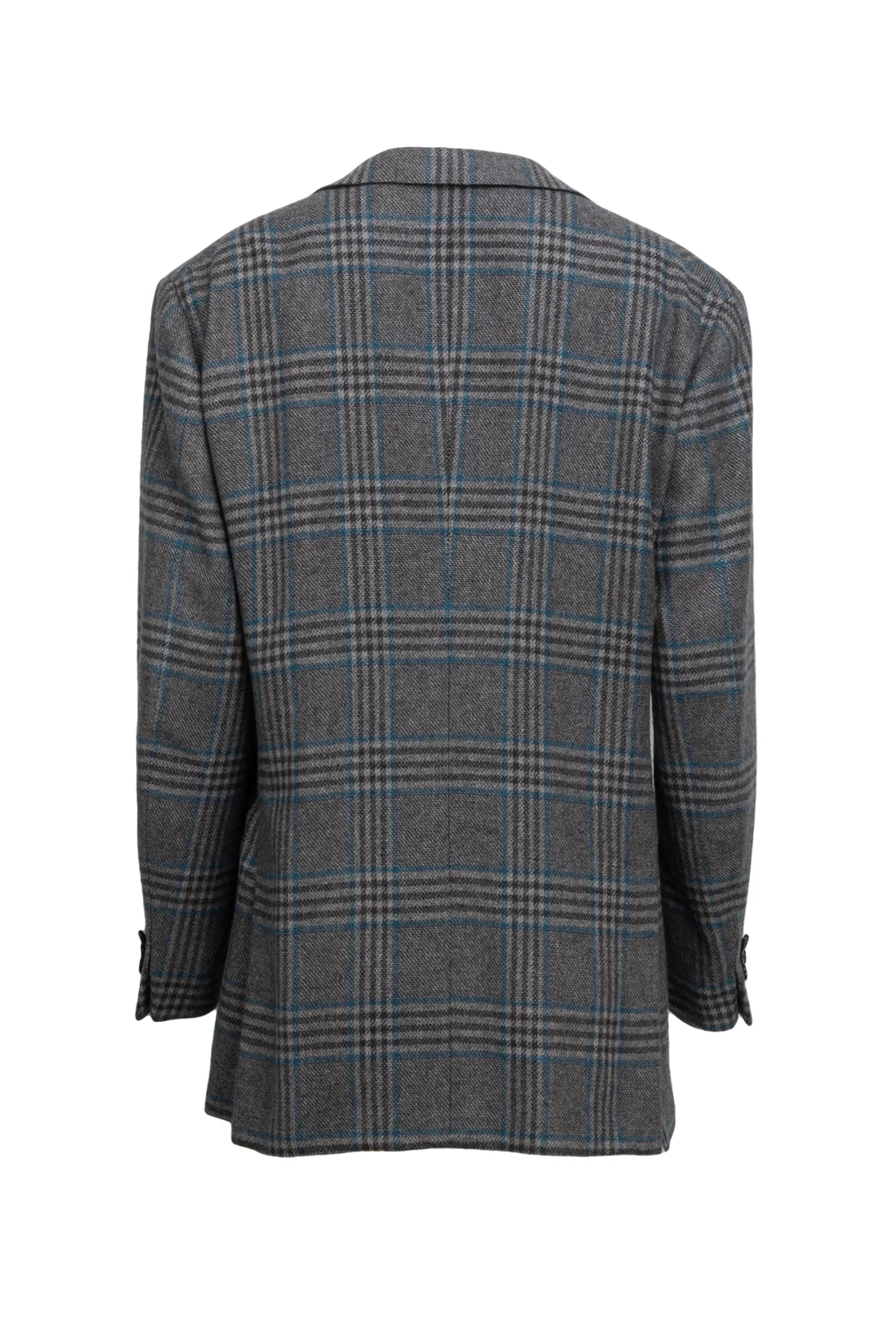 Ermenegildo Zegna Size 40 Men's Cashmere Check Single Breasted Blazer - Image 2