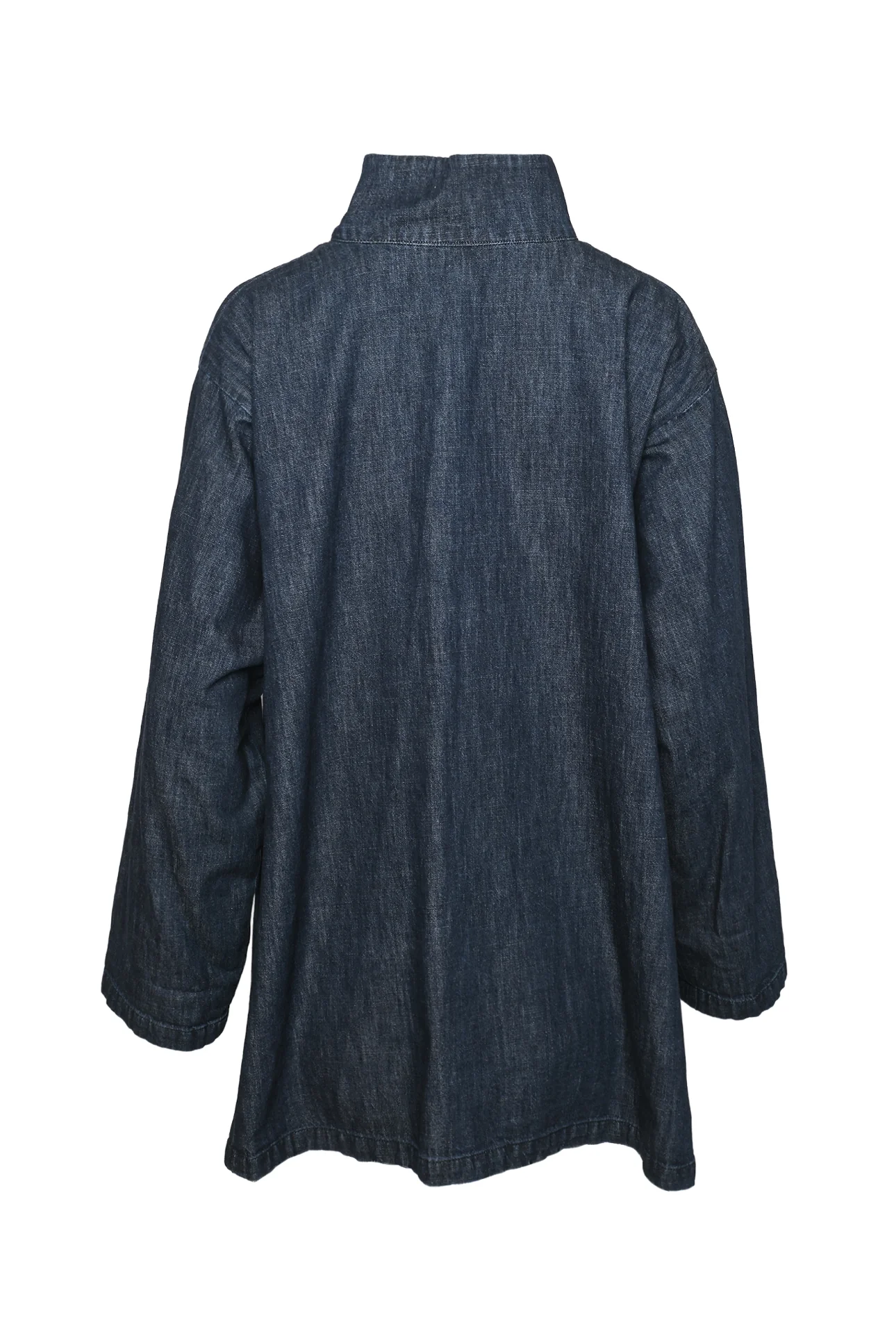 Eskandar Size 1 Oversized Chambray Shirt - Image 2