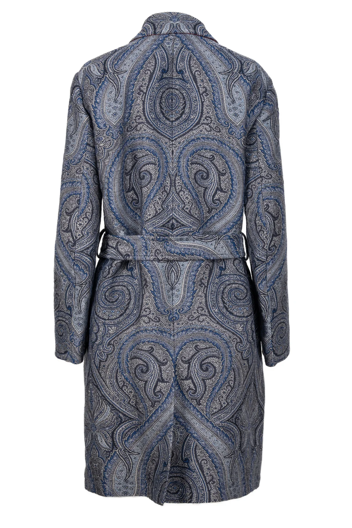 Etro Size 38 Jacquard Paisley Trench Coat - Image 2