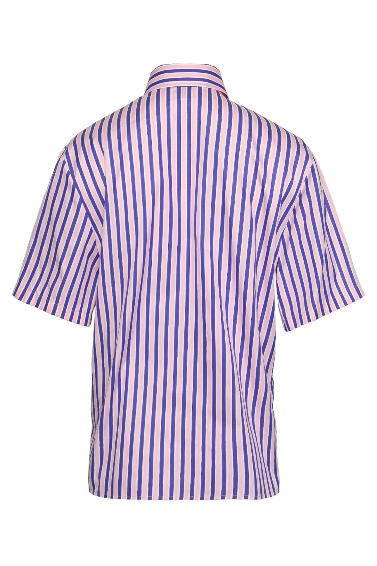 Etro Size 38 Striped Cotton Short Sleeve Shirt - Image 2