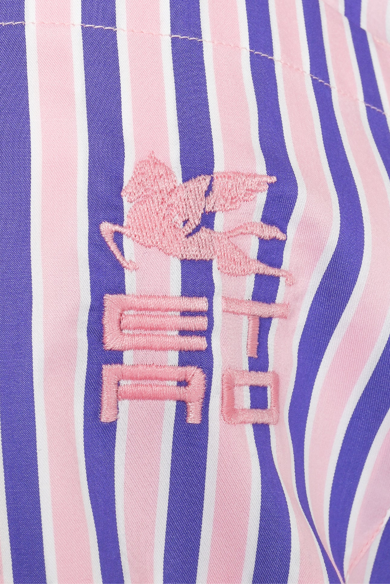 Etro Size 38 Striped Cotton Short Sleeve Shirt - Image 4