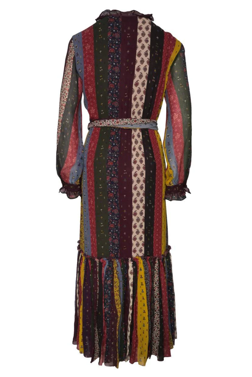 Etro Size 44 Silk Printed Maxi Dress - Image 3
