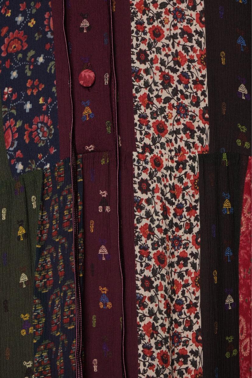Etro Size 44 Silk Printed Maxi Dress - Image 4