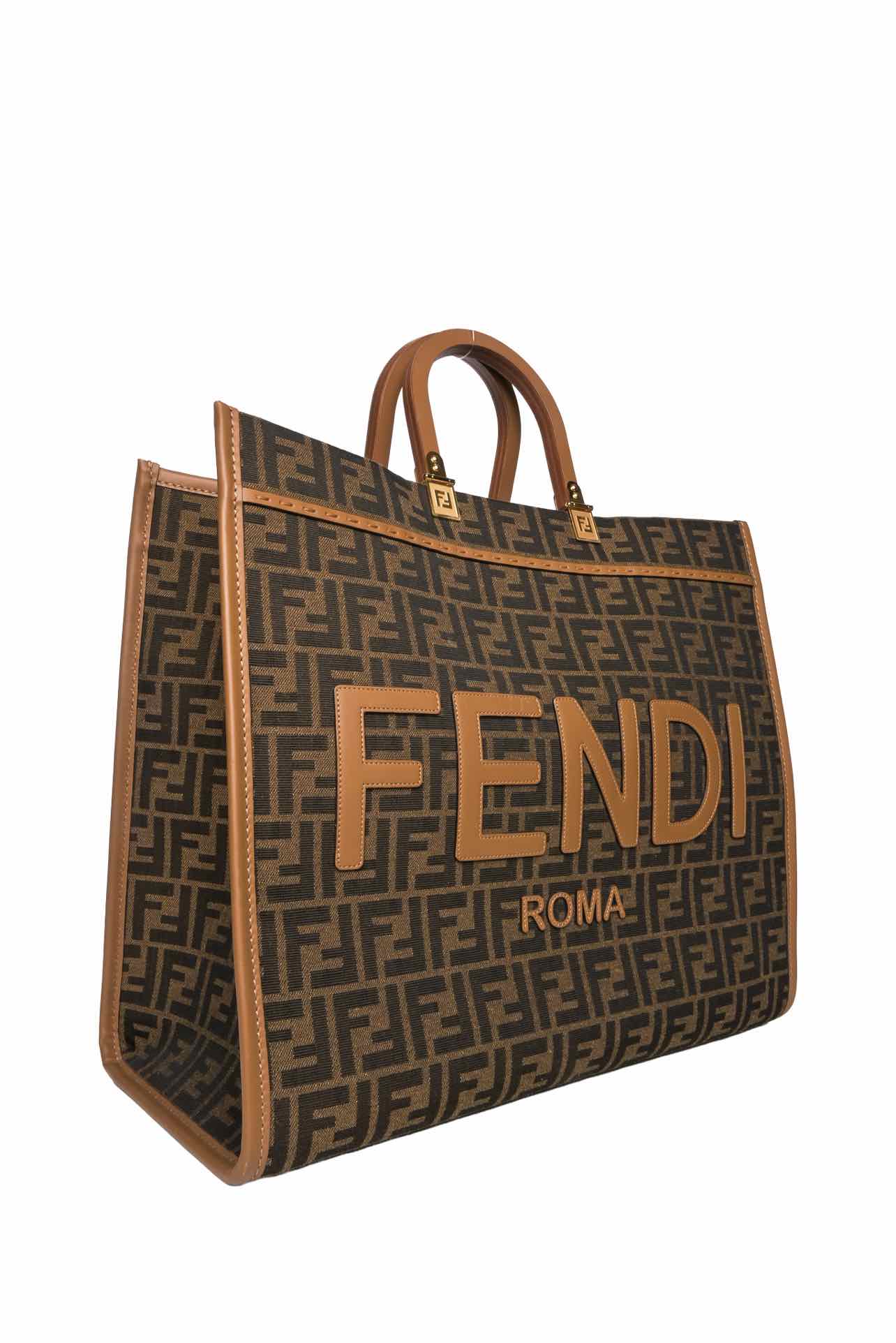 Fendi FF Jacquard Sunshine Large Tote - Image 2