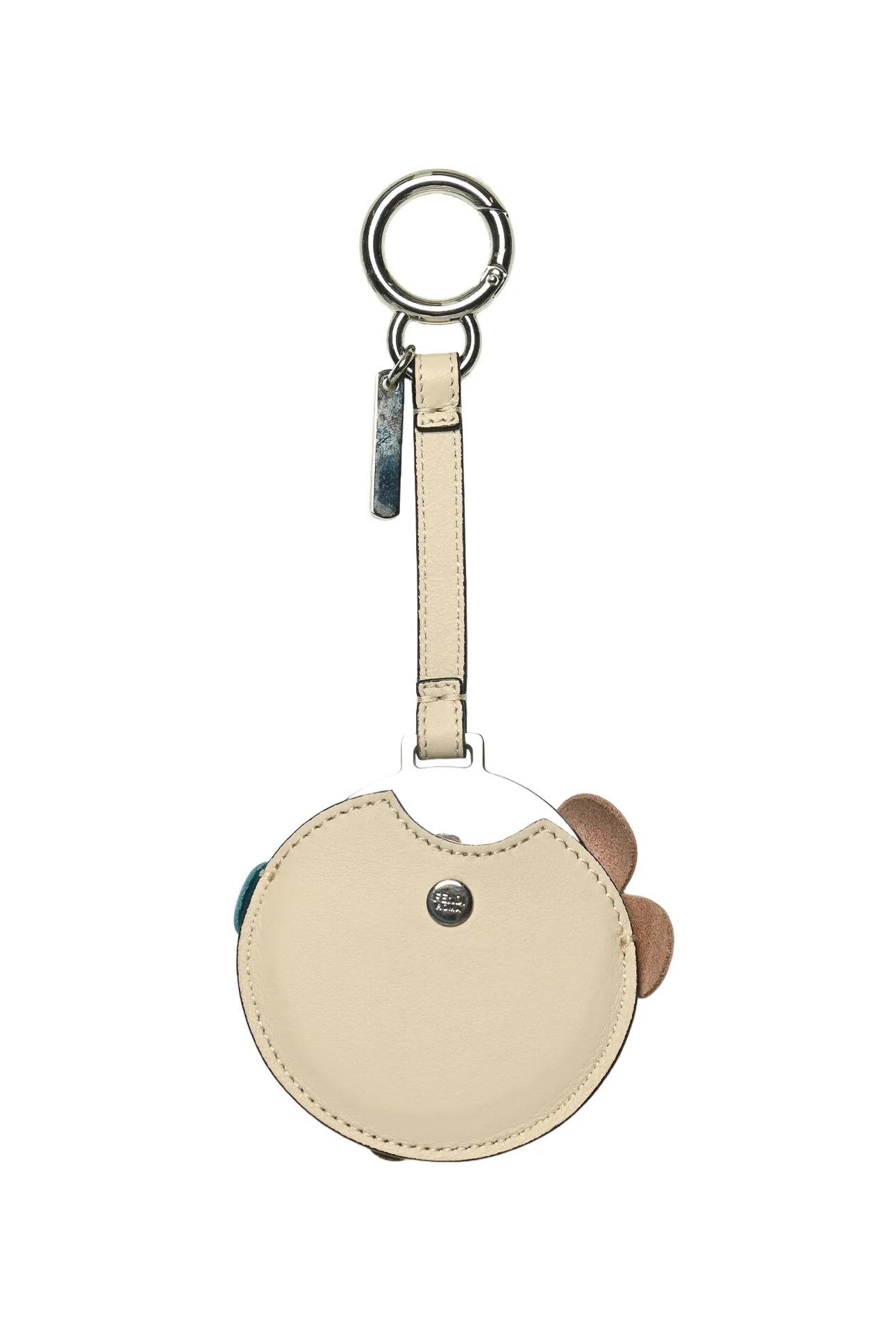Fendi Leather Flower Applique Mirror Bag Charm - Image 2
