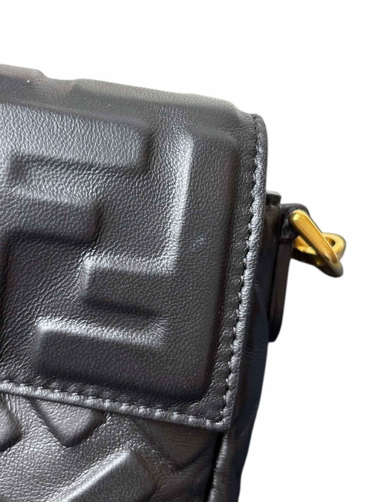 Fendi Leather Mini Baguette Purse - Image 9