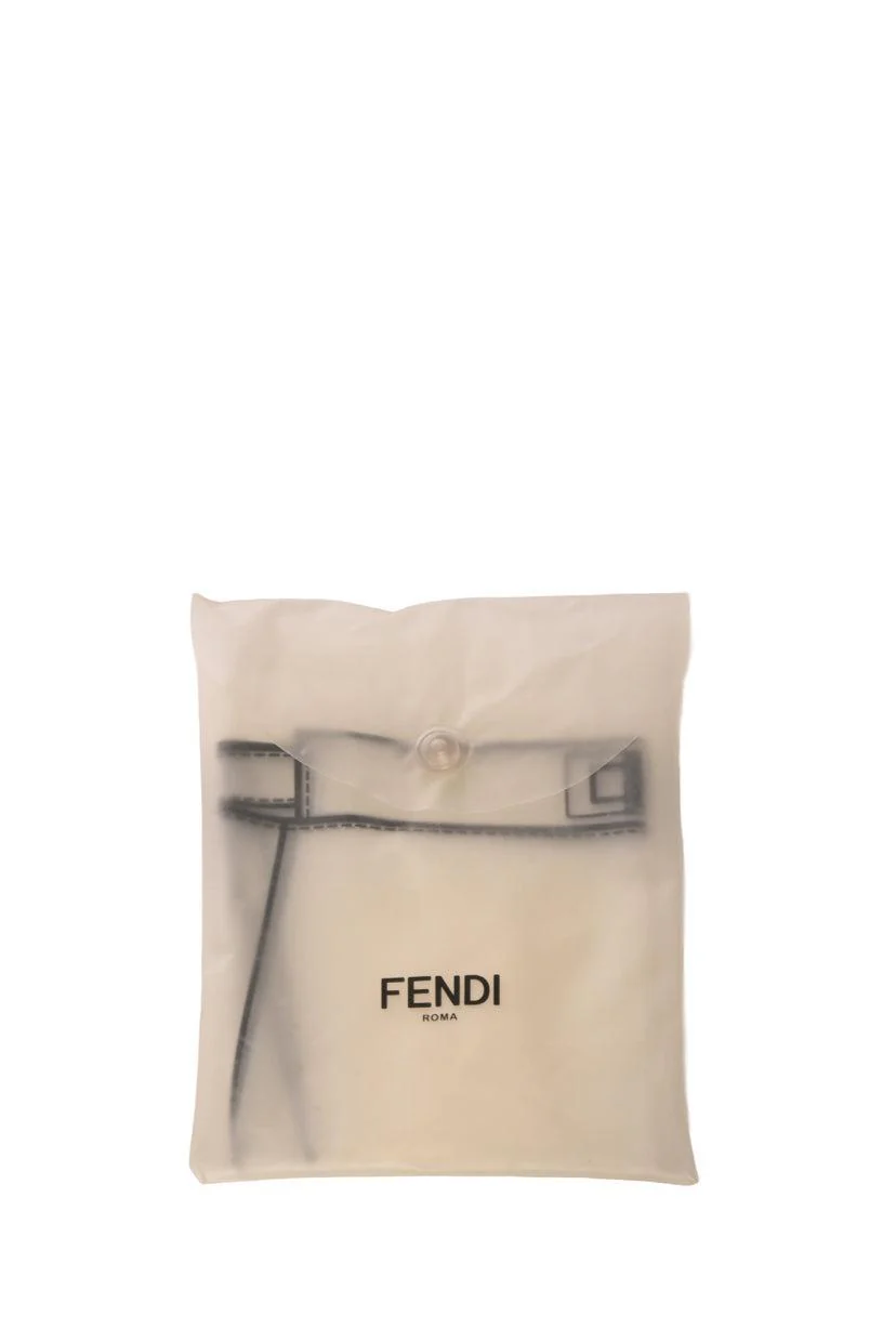 Fendi Mini Peekaboo Woven Top Handle Bag - Image 8