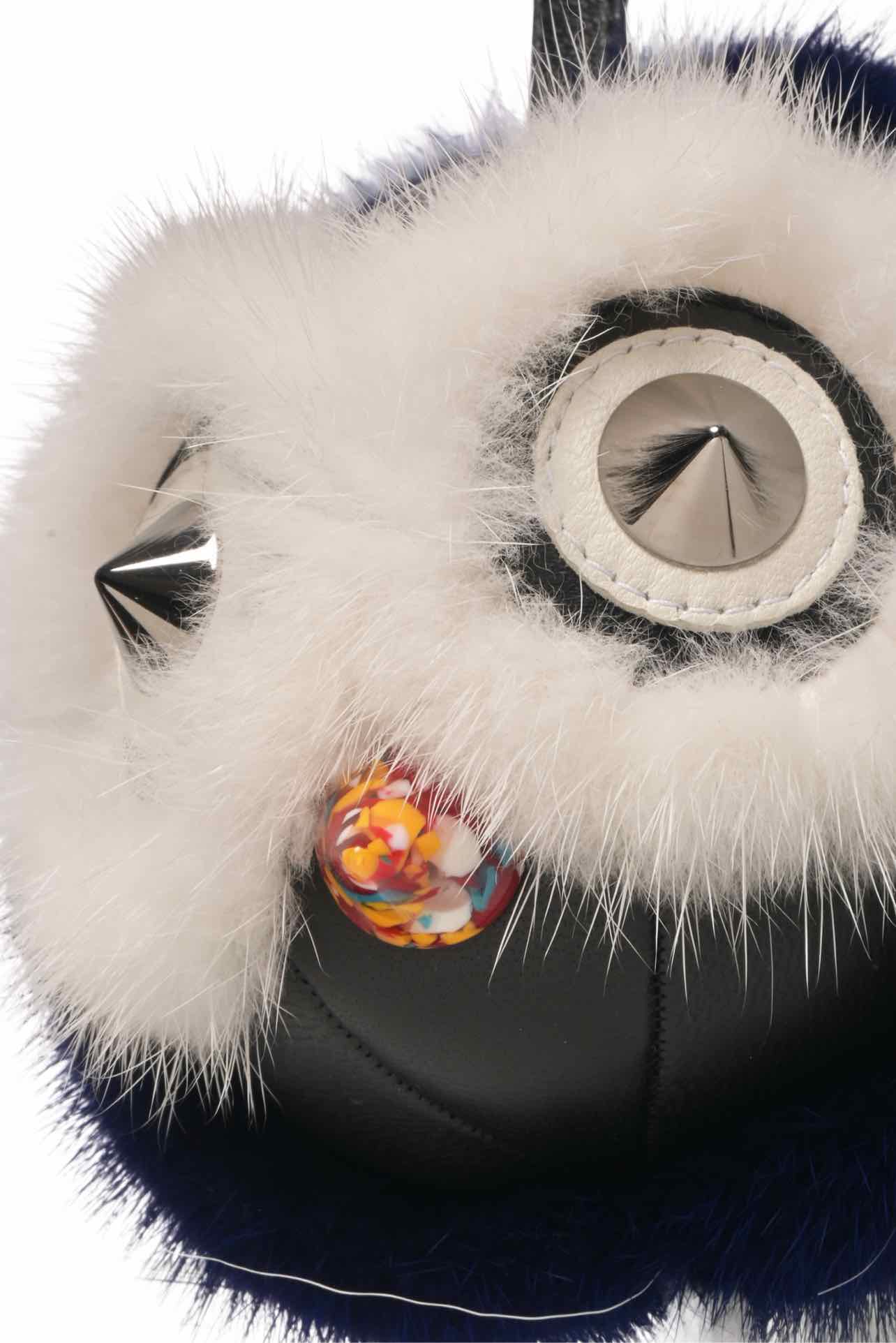 Fendi Mink Fur Birgami Bird Monster Bag Charm - Image 4
