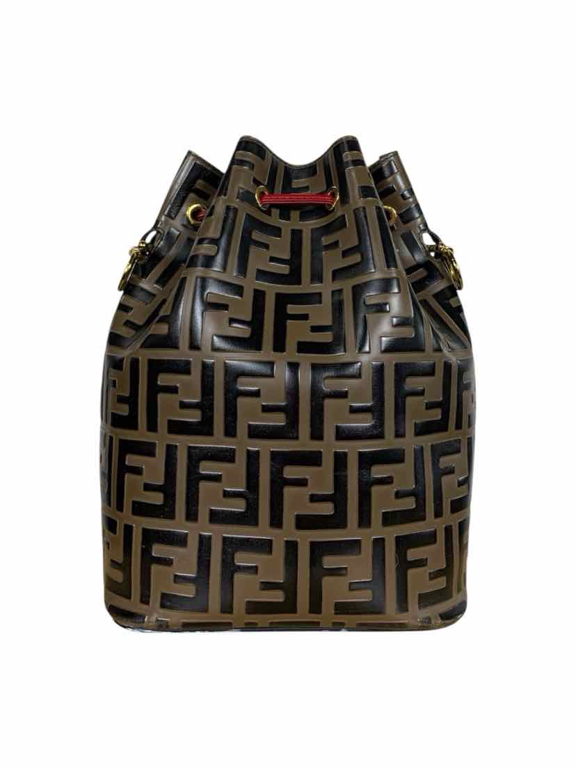 Fendi Mon Tresor Large FF Leather Bucket Bag - Image 3