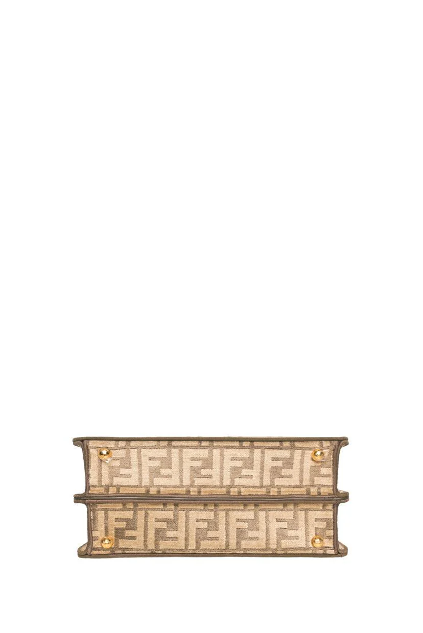 Fendi Peekaboo Iseeu Chenille Vitello Seta FF Bag - Image 4