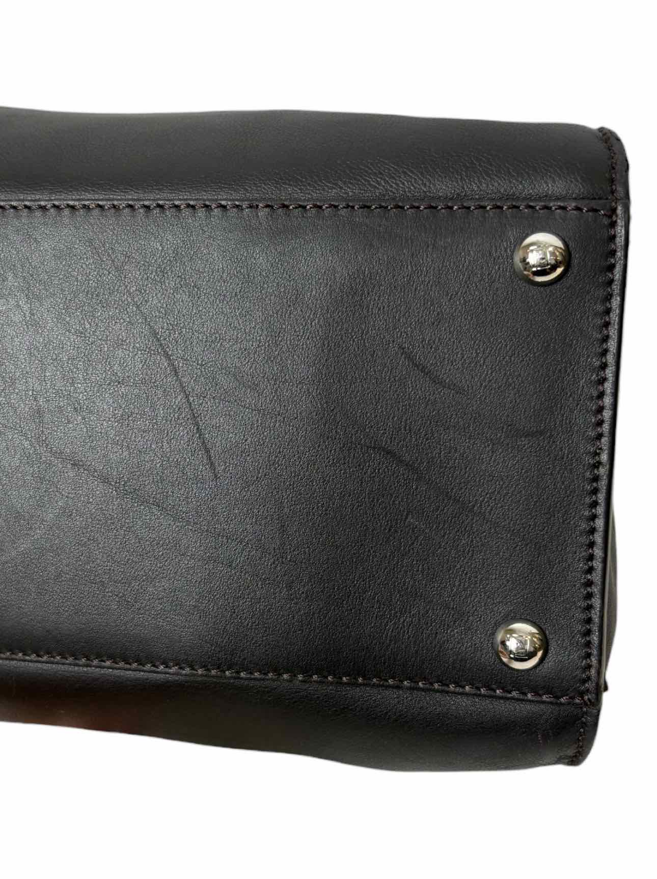 Fendi Peekaboo X-lite Leather Monogram Fur Lined Purse - Image 15