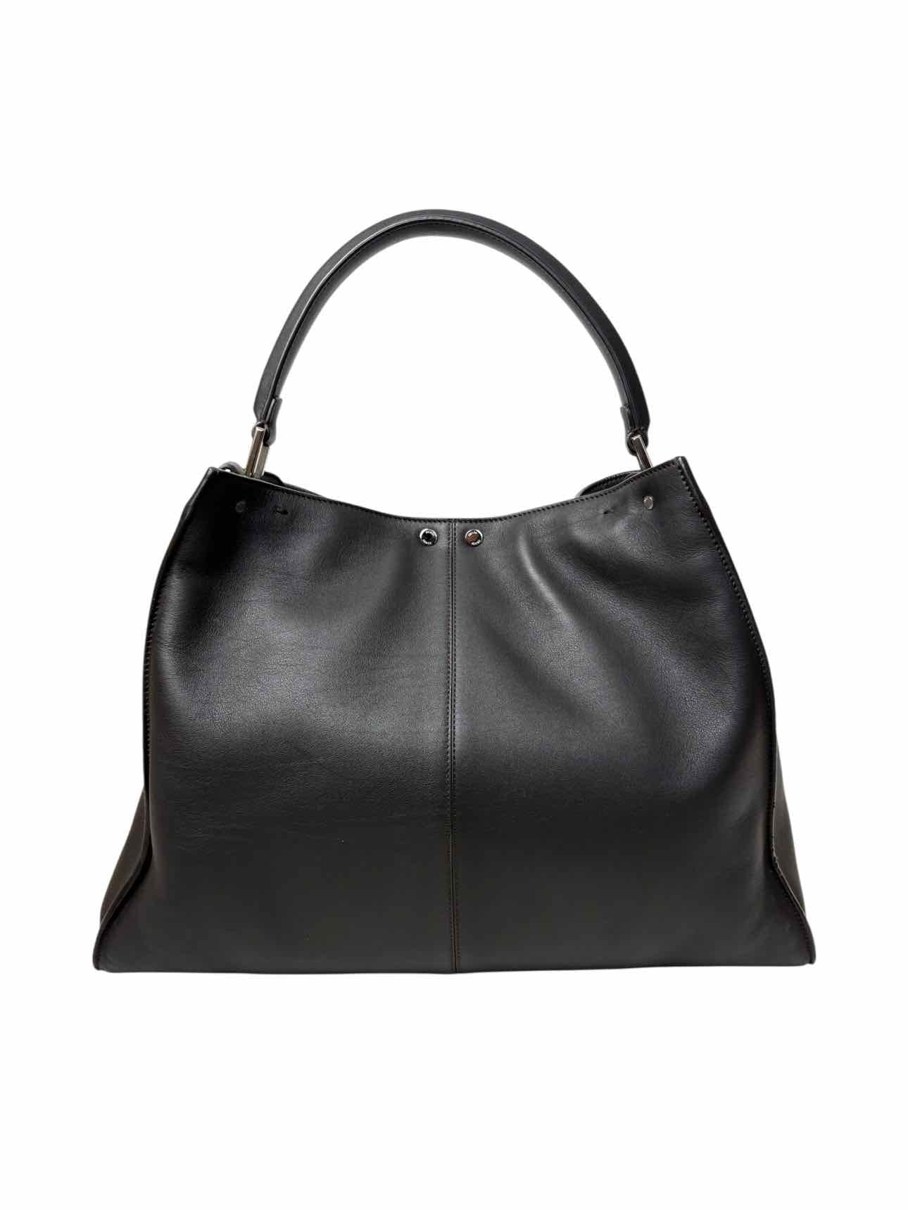 Fendi Peekaboo X-lite Leather Monogram Fur Lined Purse - Image 3