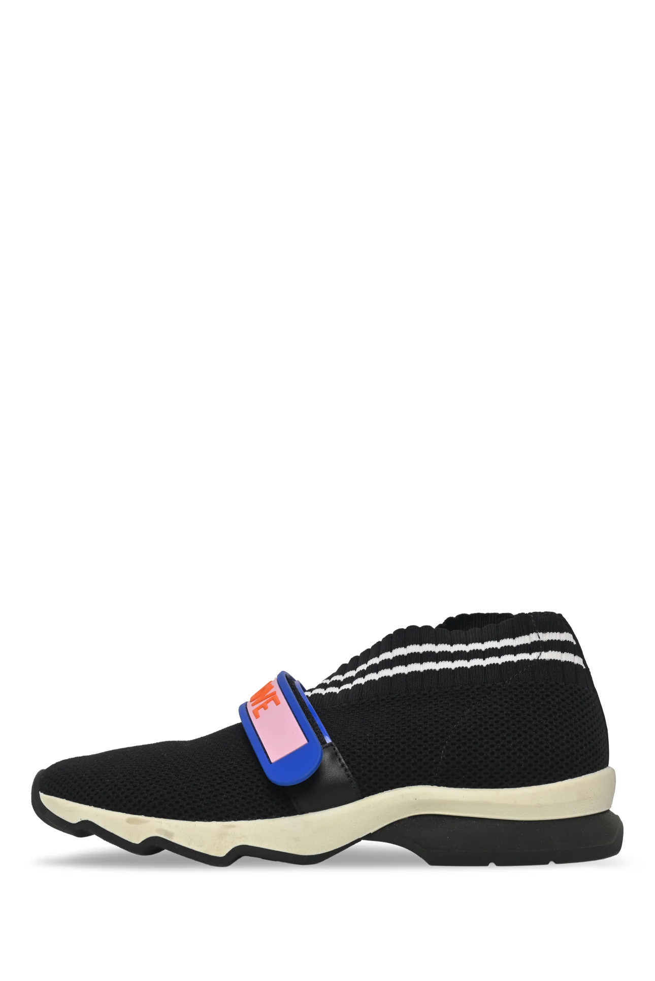 Fendi Size 36.5 Fendi Love Rockoko Knit Sneaker - Image 3
