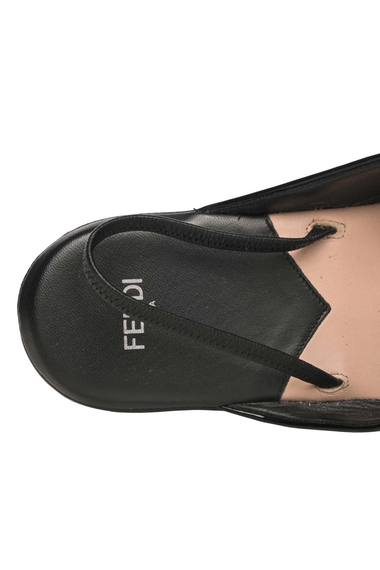 Fendi Size 37.5 Patent Leather Platform Slingback Mules - Image 5