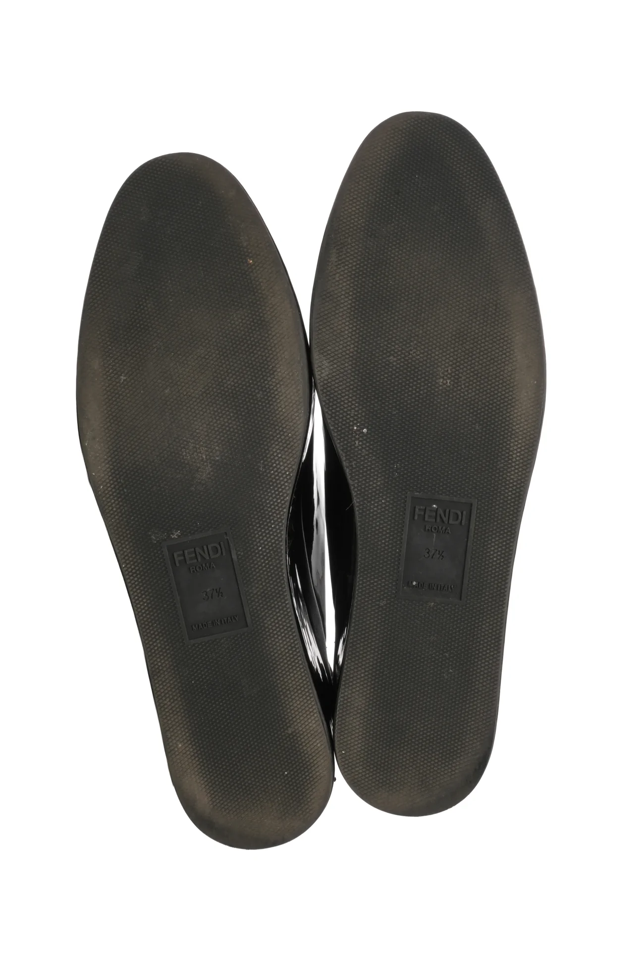 Fendi Size 37.5 Patent Leather Platform Slingback Mules - Image 6