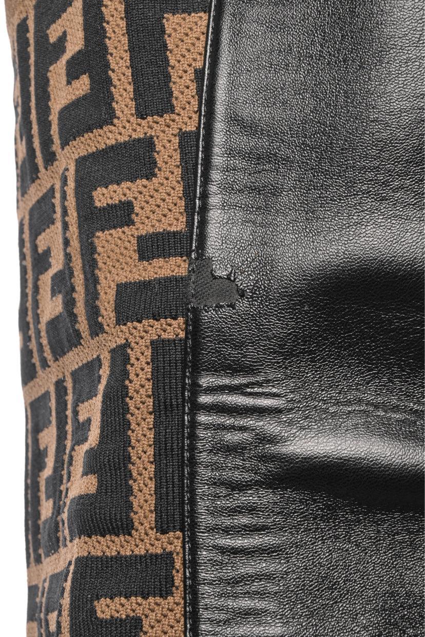 Fendi Size 37 Rockoko FF Zucca Over The Knee Boots - Image 5