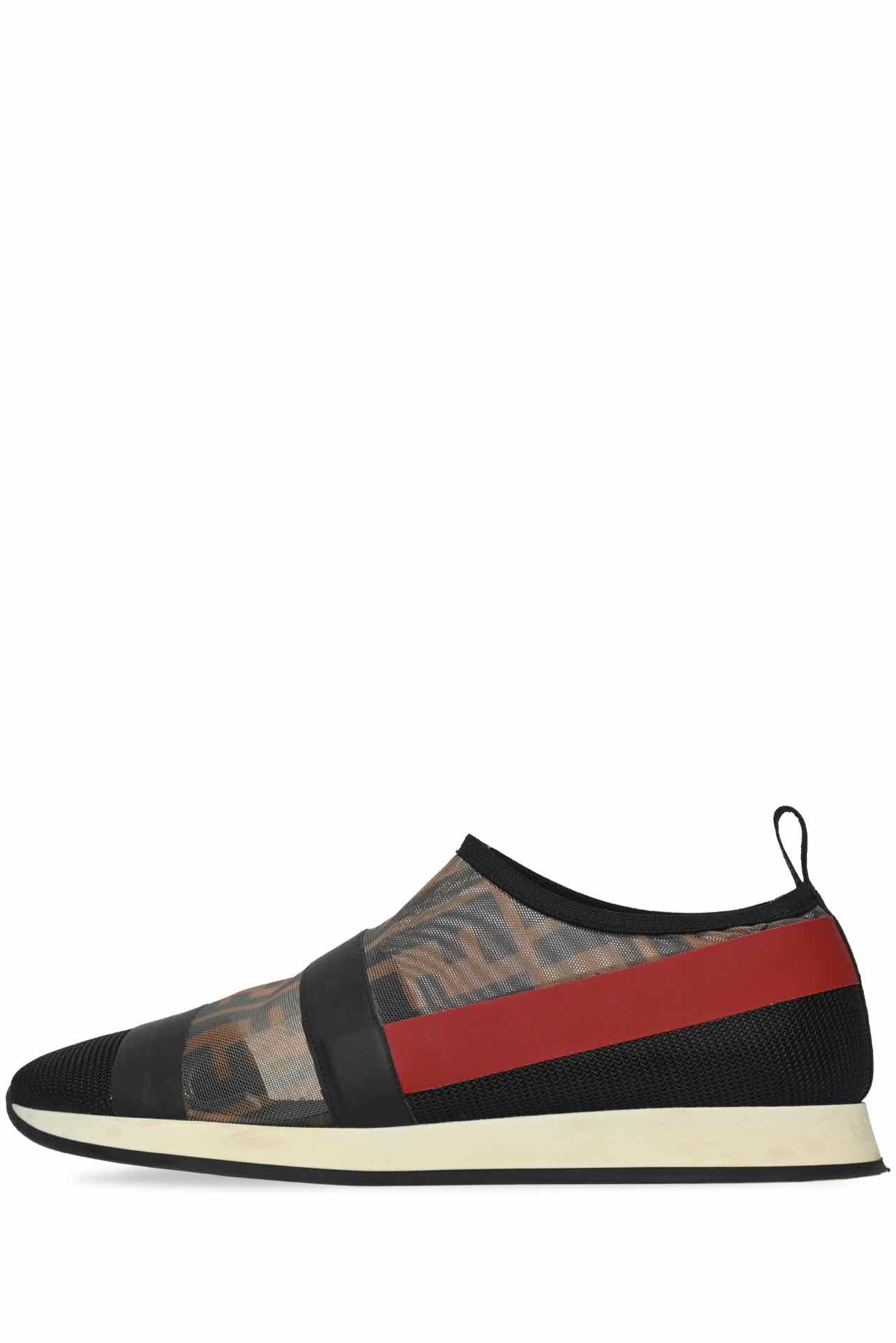 Fendi Size 37 Zucca FF Logo Mesh Slip On Sneaker - Image 4