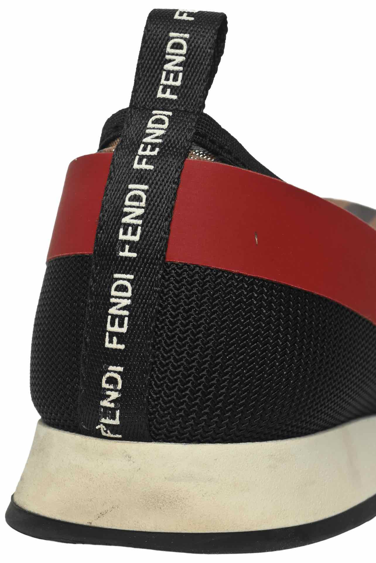 Fendi Size 37 Zucca FF Logo Mesh Slip On Sneaker - Image 6