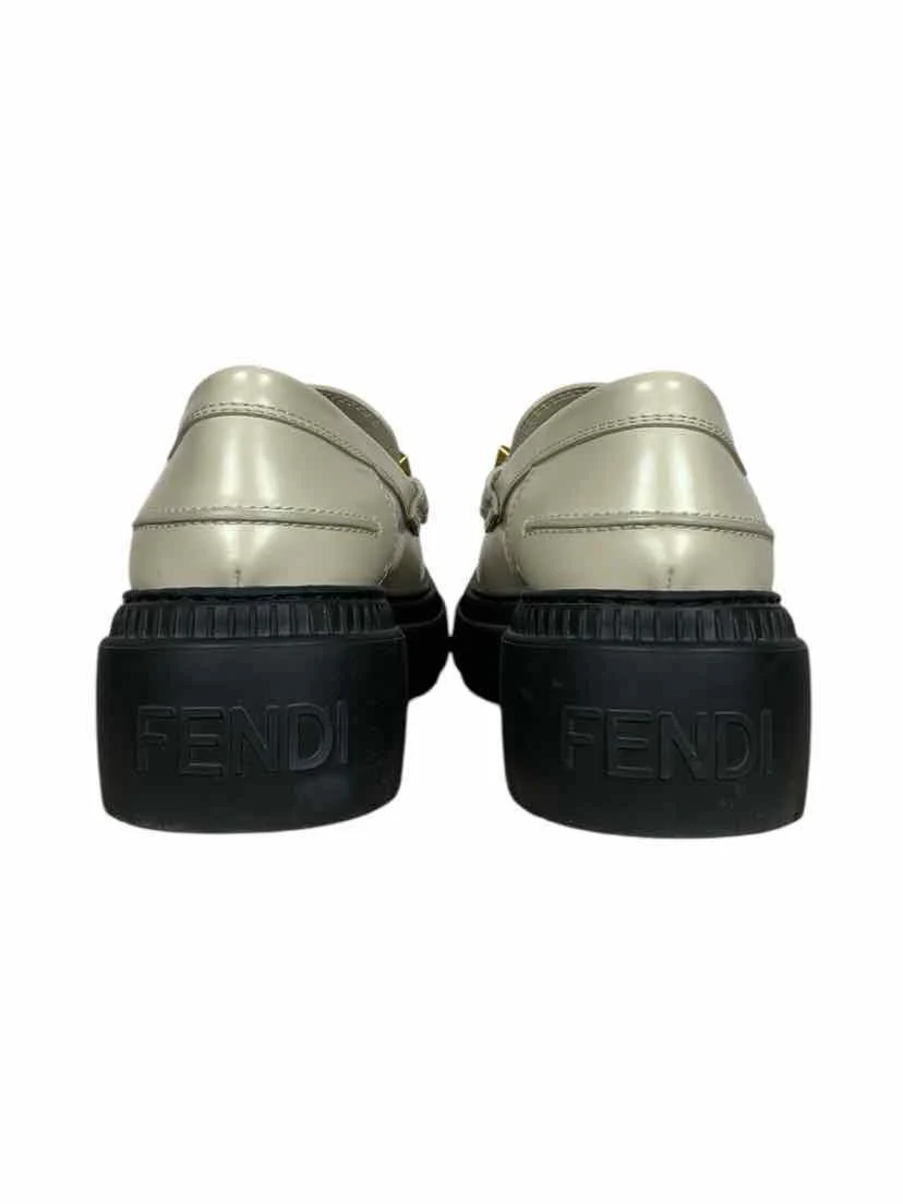Fendi Size 39 Fendigraphy Platform Loafers - Image 4