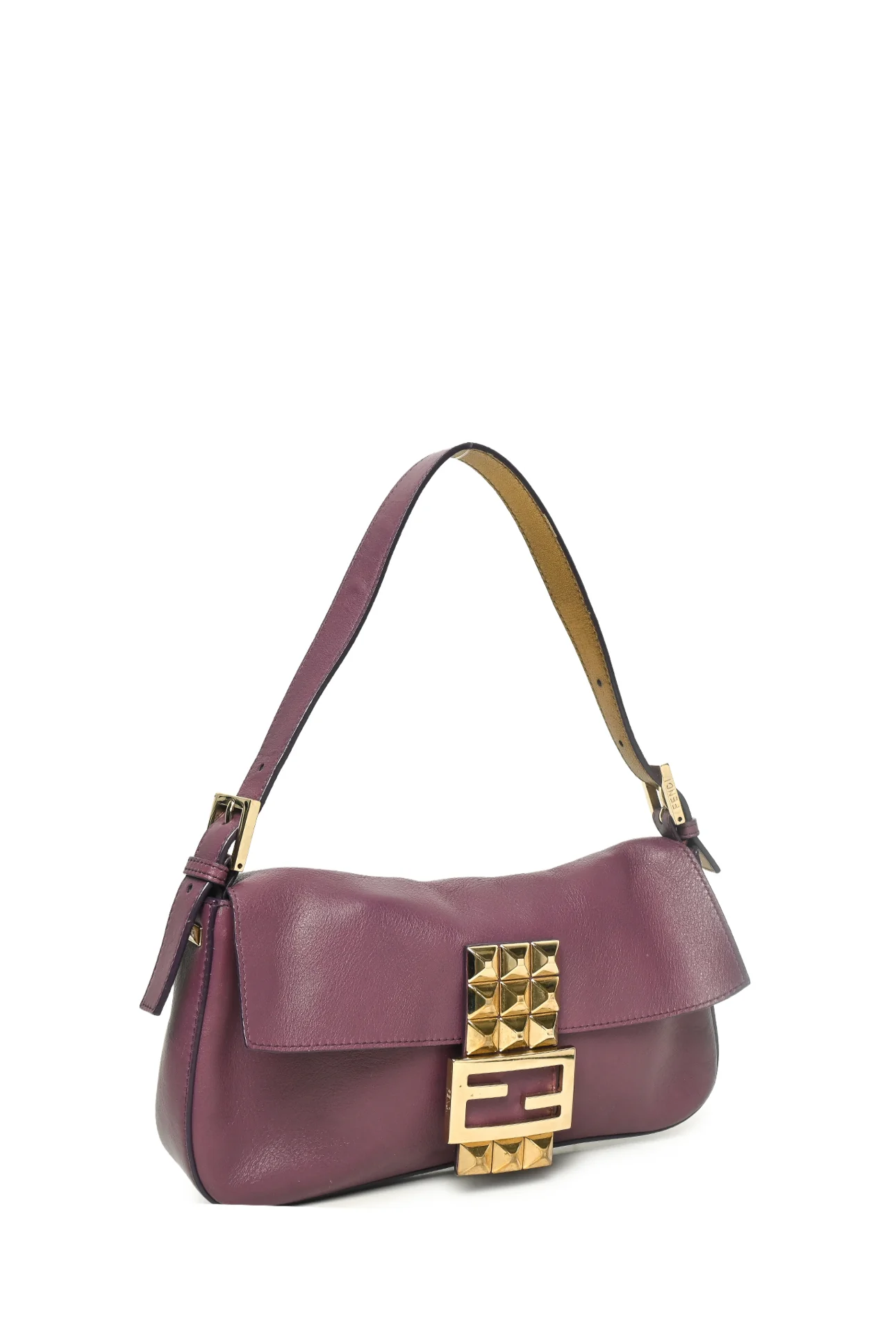 Fendi Studded Baguette Shoulder Bag - Image 2