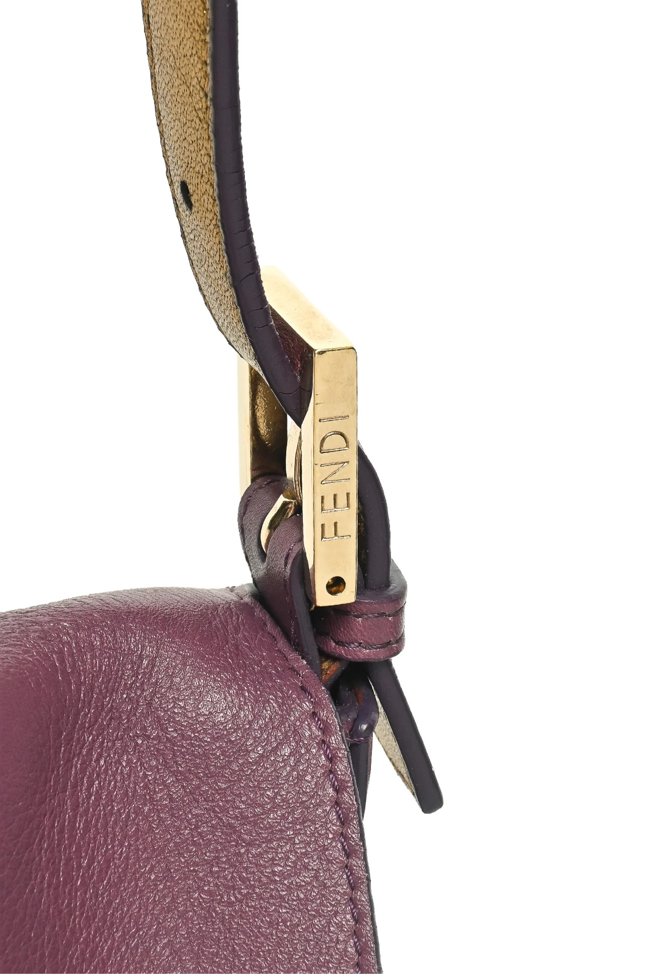 Fendi Studded Baguette Shoulder Bag - Image 6