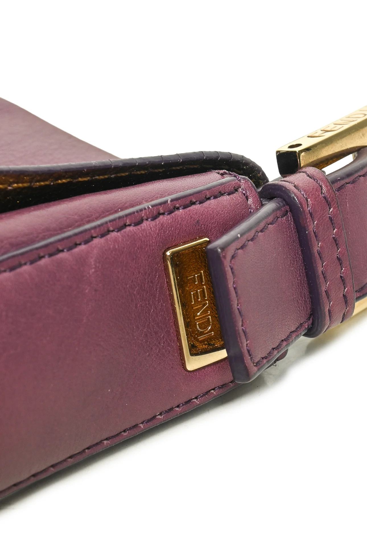 Fendi Studded Baguette Shoulder Bag - Image 7