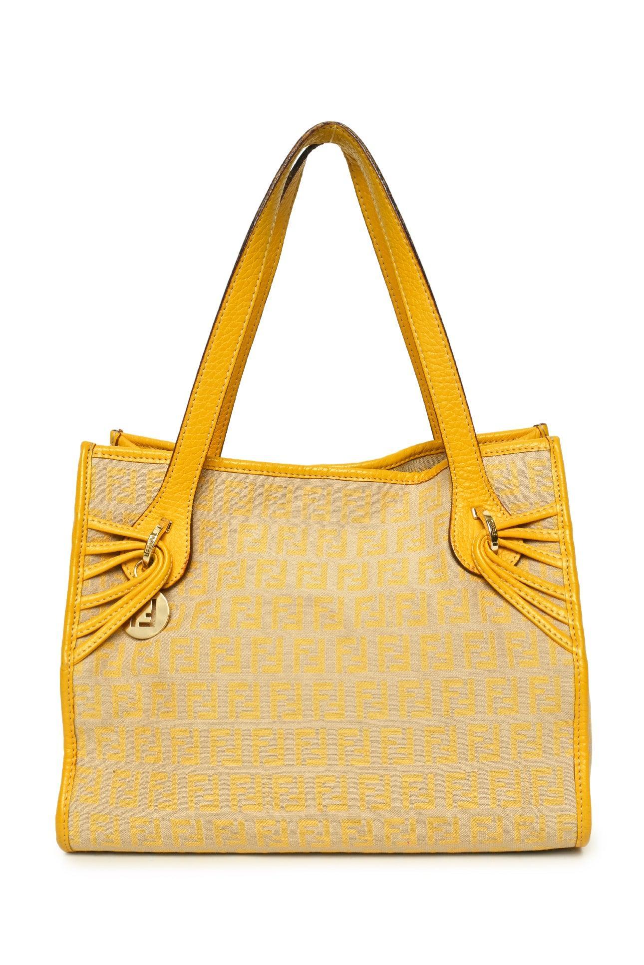 Fendi Vintage Zucca Canvas Roll Bag - Image 3