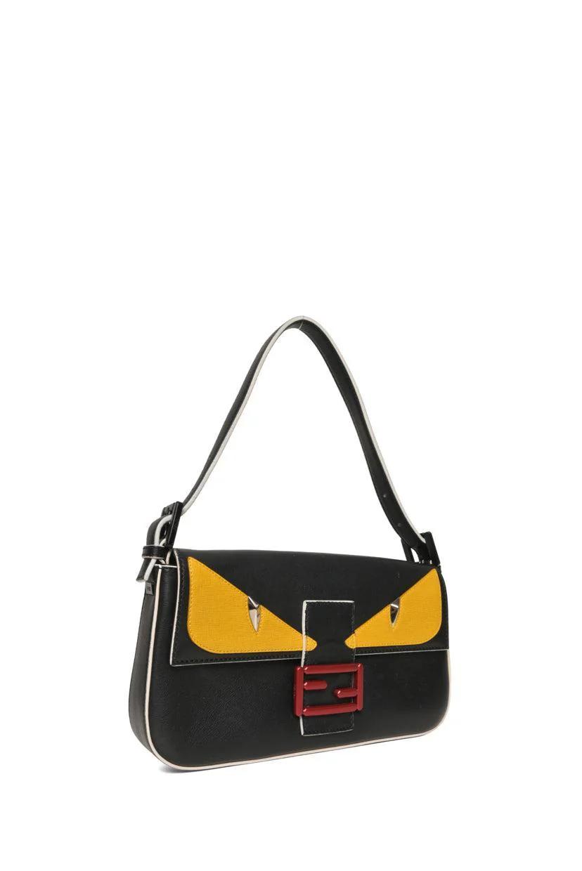 Fendi Vitello Dolce Elite Monster Eyes Baguette Bag - Image 2