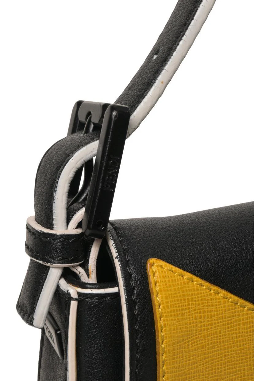 Fendi Vitello Dolce Elite Monster Eyes Baguette Bag - Image 5