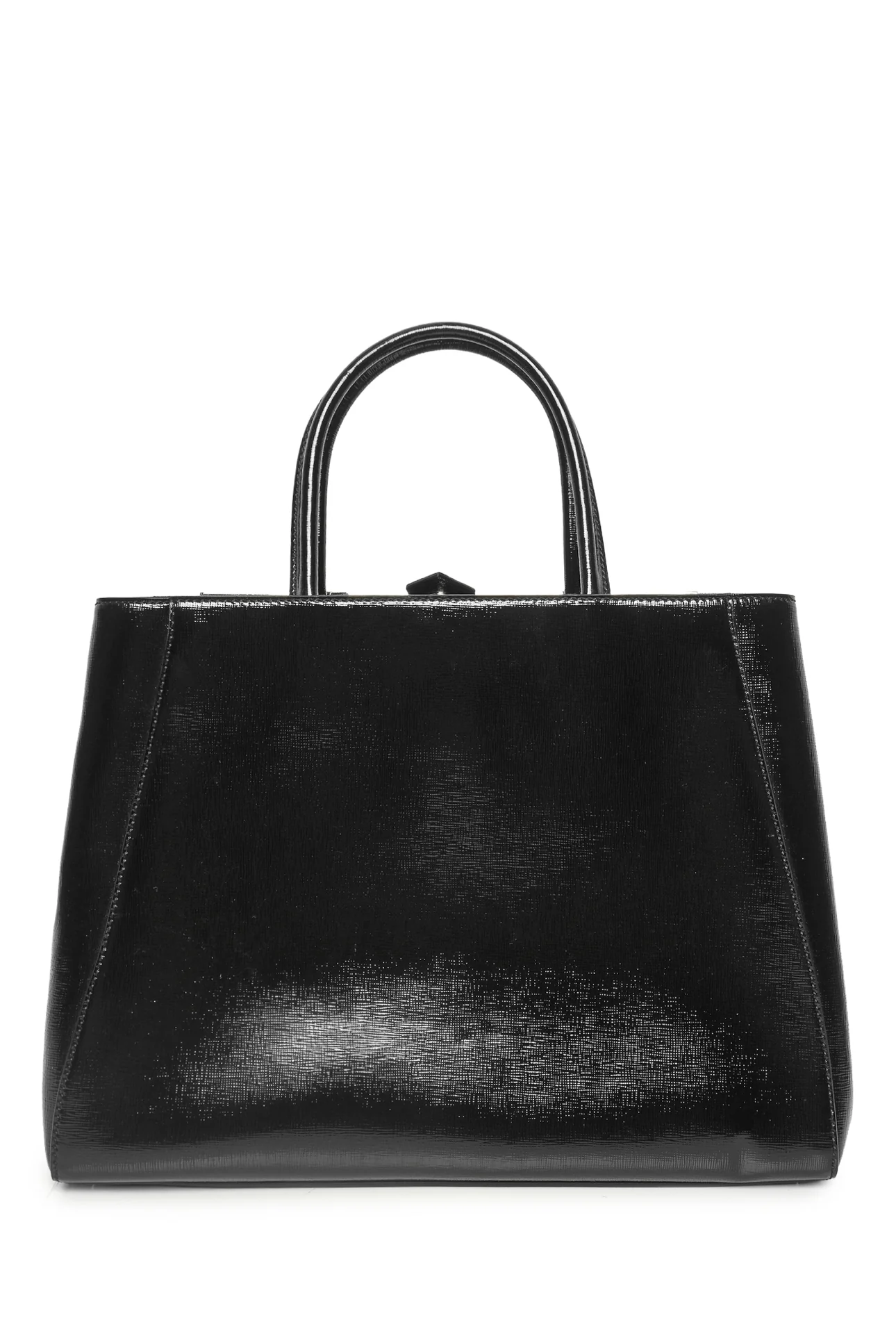 Fendi Vitello Patent Medium 2Jours Elite Tote - Image 3
