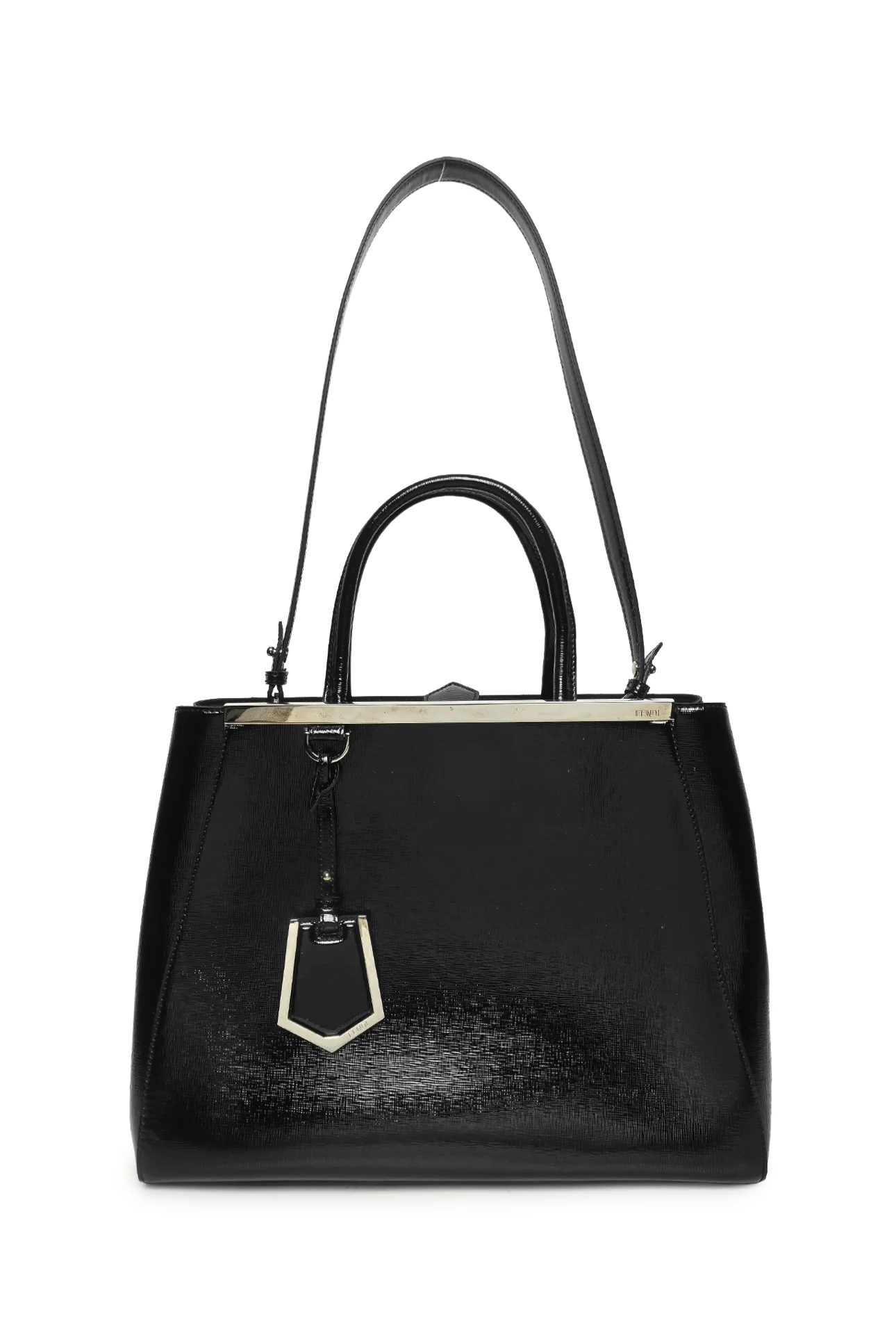 Fendi Vitello Patent Medium 2Jours Elite Tote - Image 5