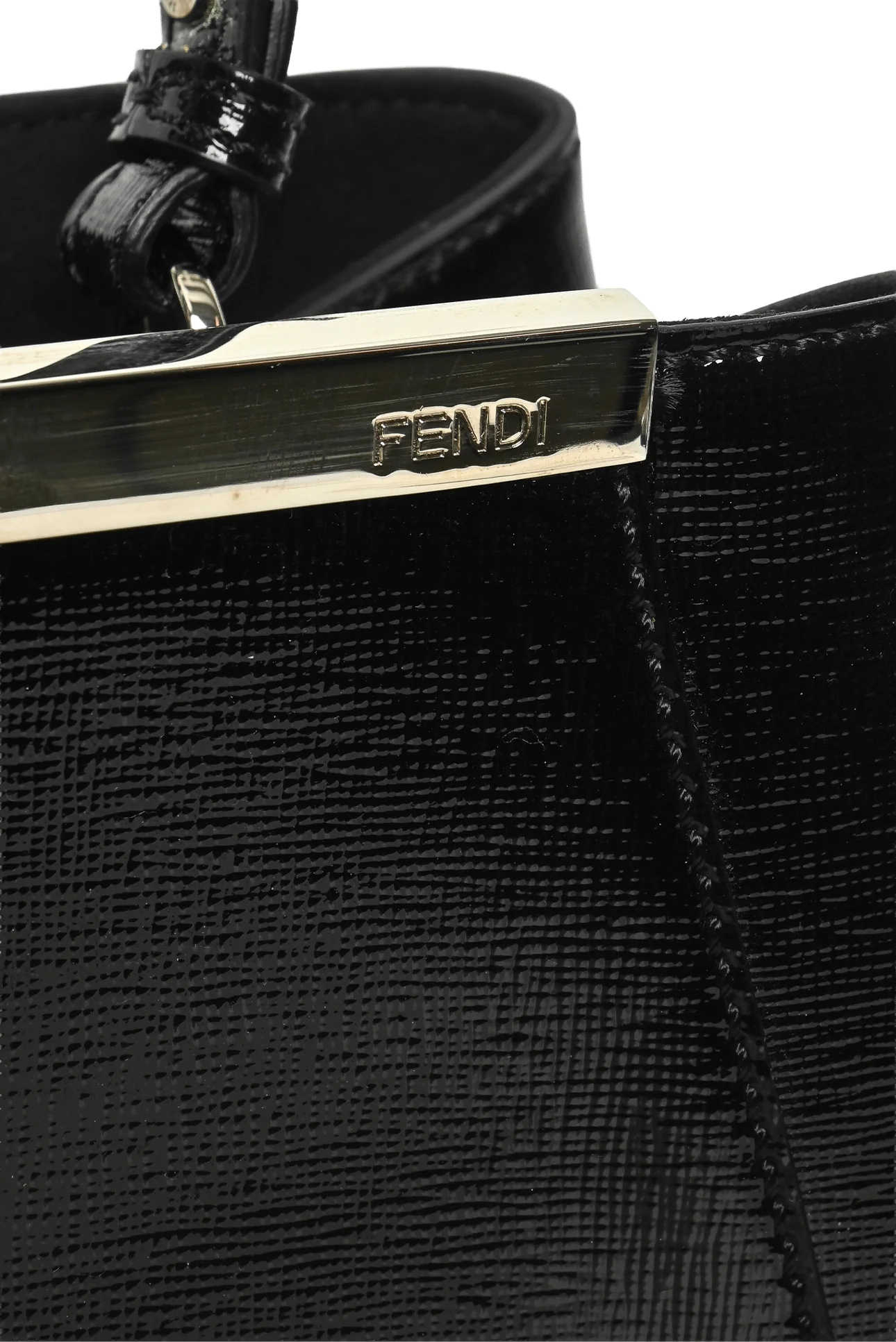 Fendi Vitello Patent Medium 2Jours Elite Tote - Image 7