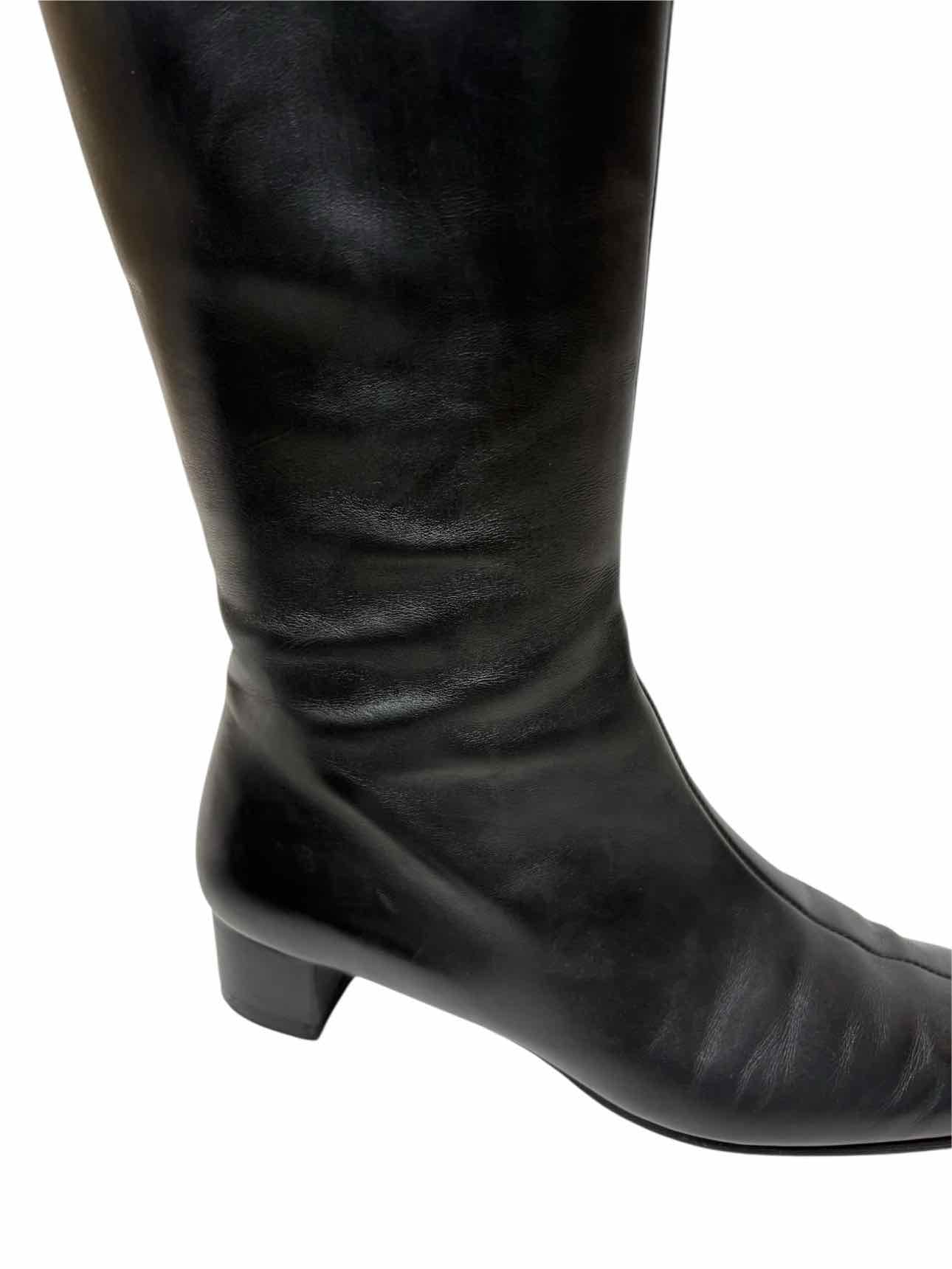 Ferragamo Logo Riding Size 6 Boots - Image 10