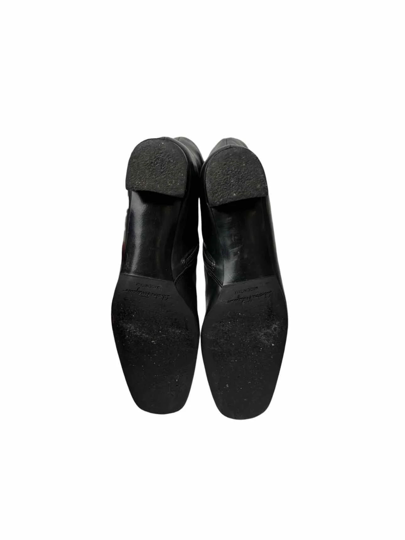 Ferragamo Logo Riding Size 6 Boots - Image 5