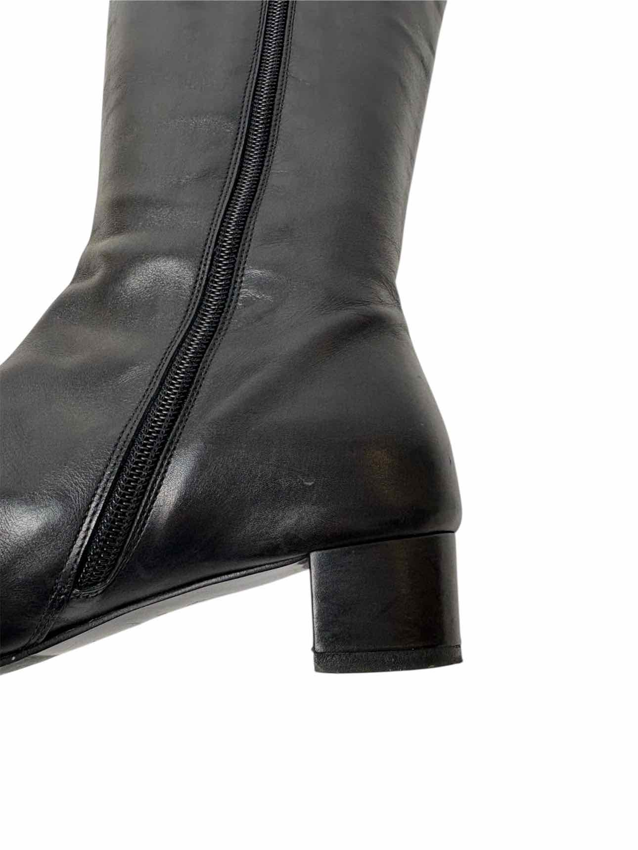 Ferragamo Logo Riding Size 6 Boots - Image 7