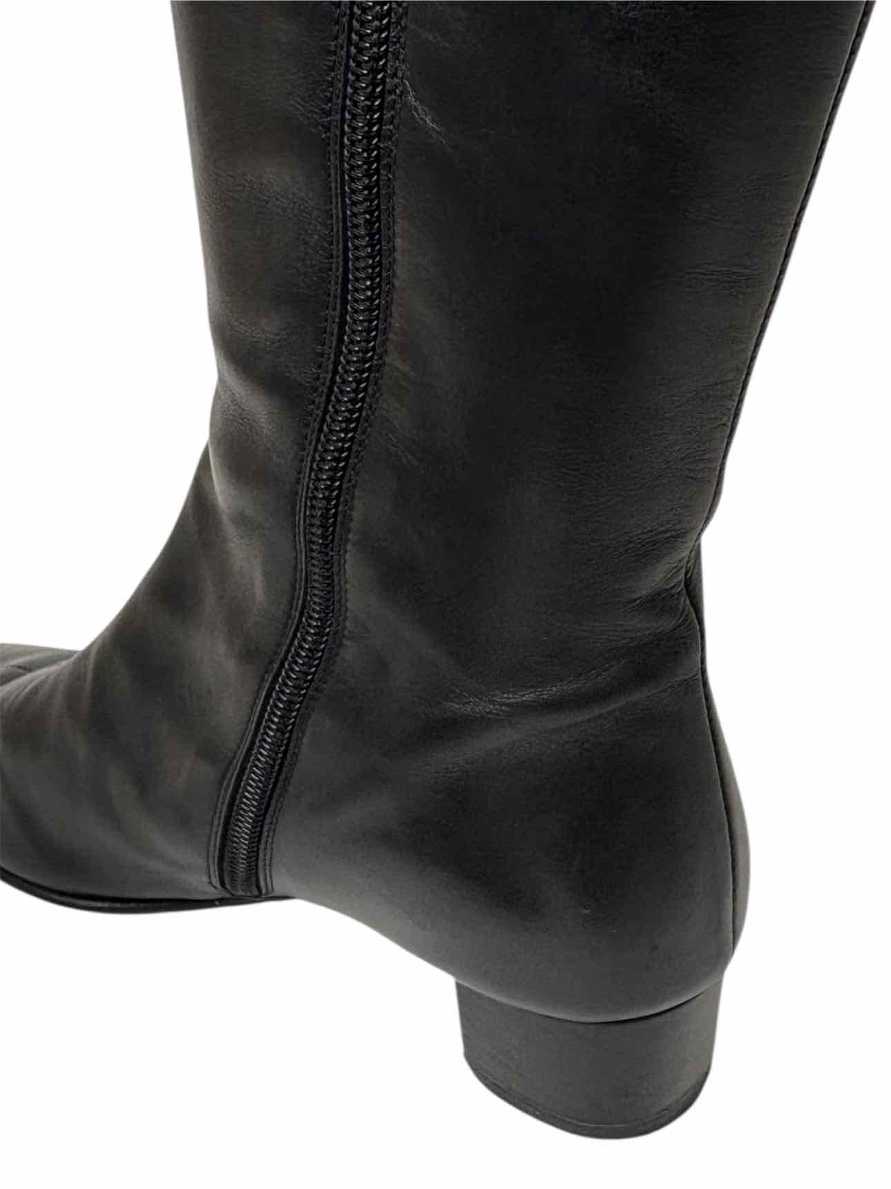 Ferragamo Logo Riding Size 6 Boots - Image 9