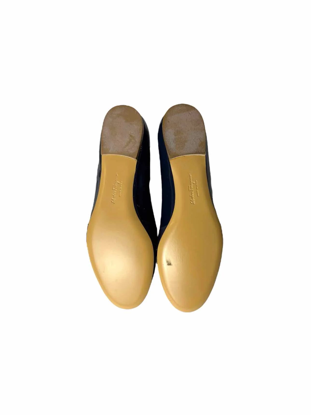 Ferragamo Patent Size 6 Vara Bow Patent Flats - Image 5