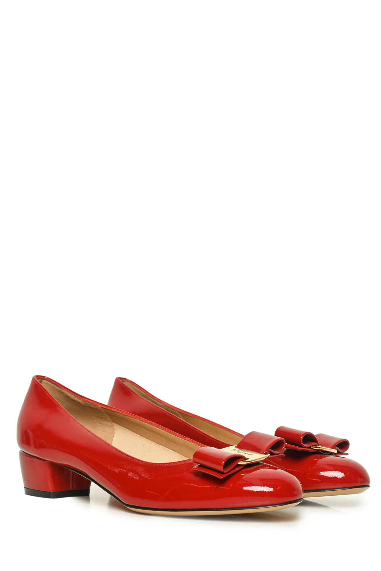 Ferragamo Size 5 Vara Bow Pumps - Image 2
