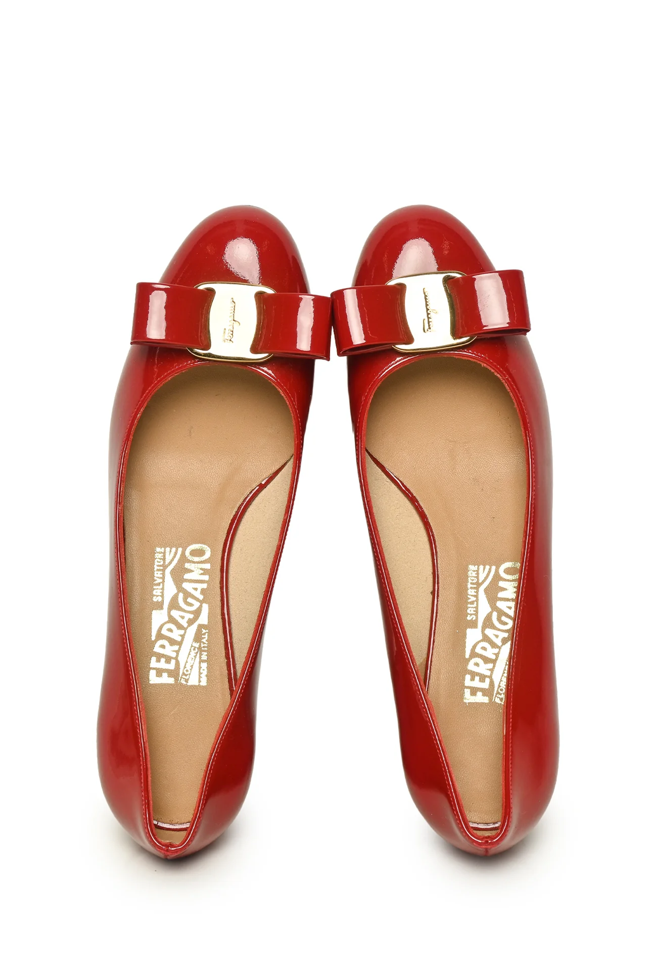 Ferragamo Size 5 Vara Bow Pumps - Image 6