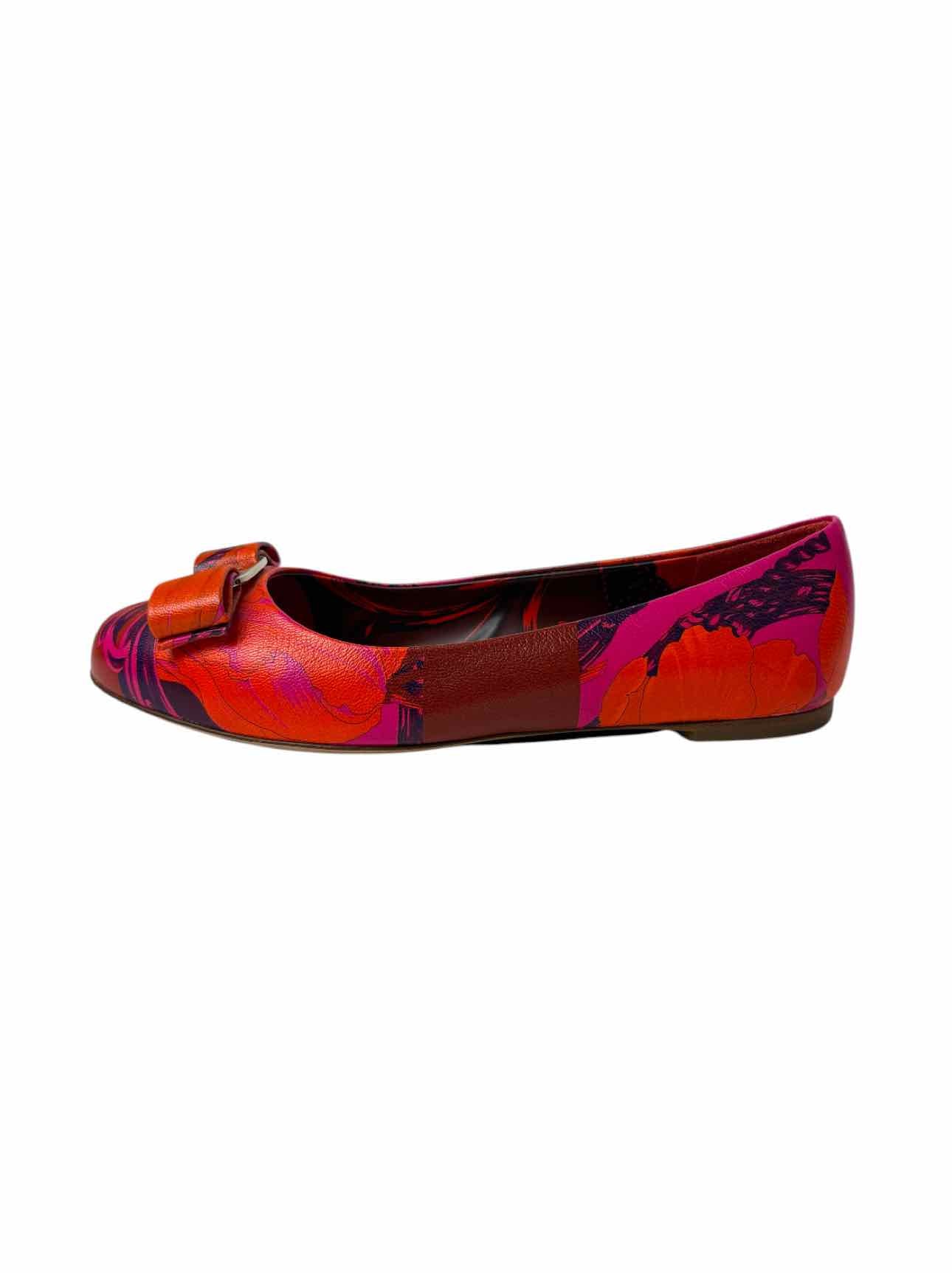 Ferragamo Size 6 Varina Icon Ballerina Leather Flats - Image 3