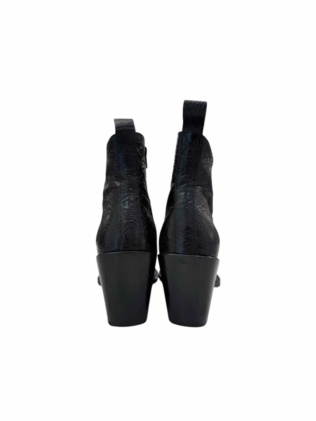 Fluevog Size 7 Western Punk Joan Asymmetrical Ankle Boots - Image 4