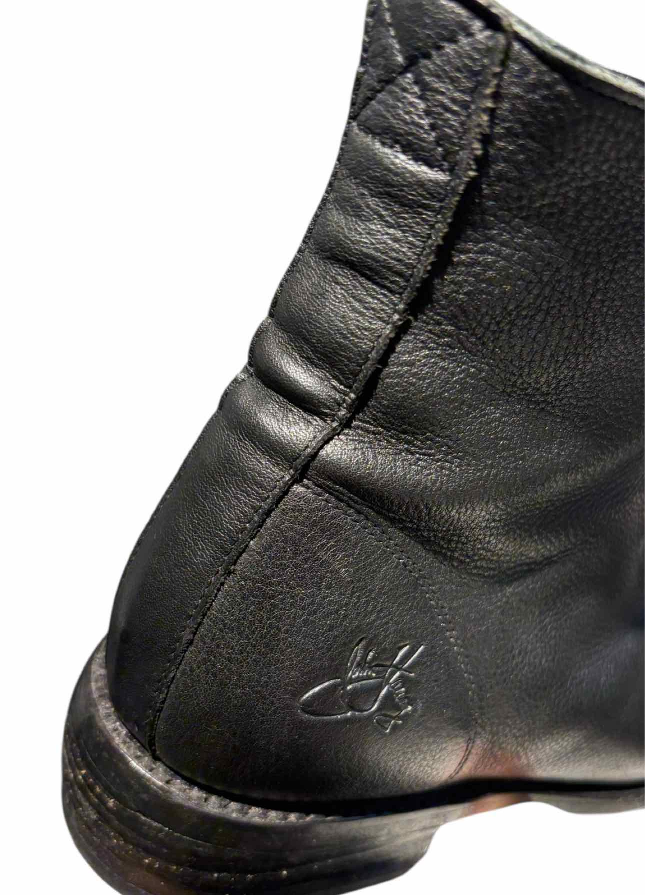 Fluevog Size 9 Ricard Leather Lace-up Ankle Boots - Image 10