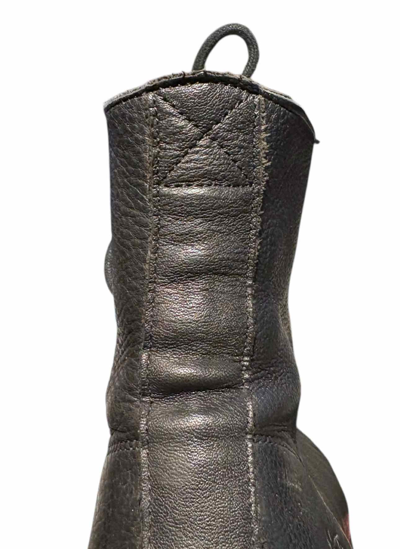 Fluevog Size 9 Ricard Leather Lace-up Ankle Boots - Image 14