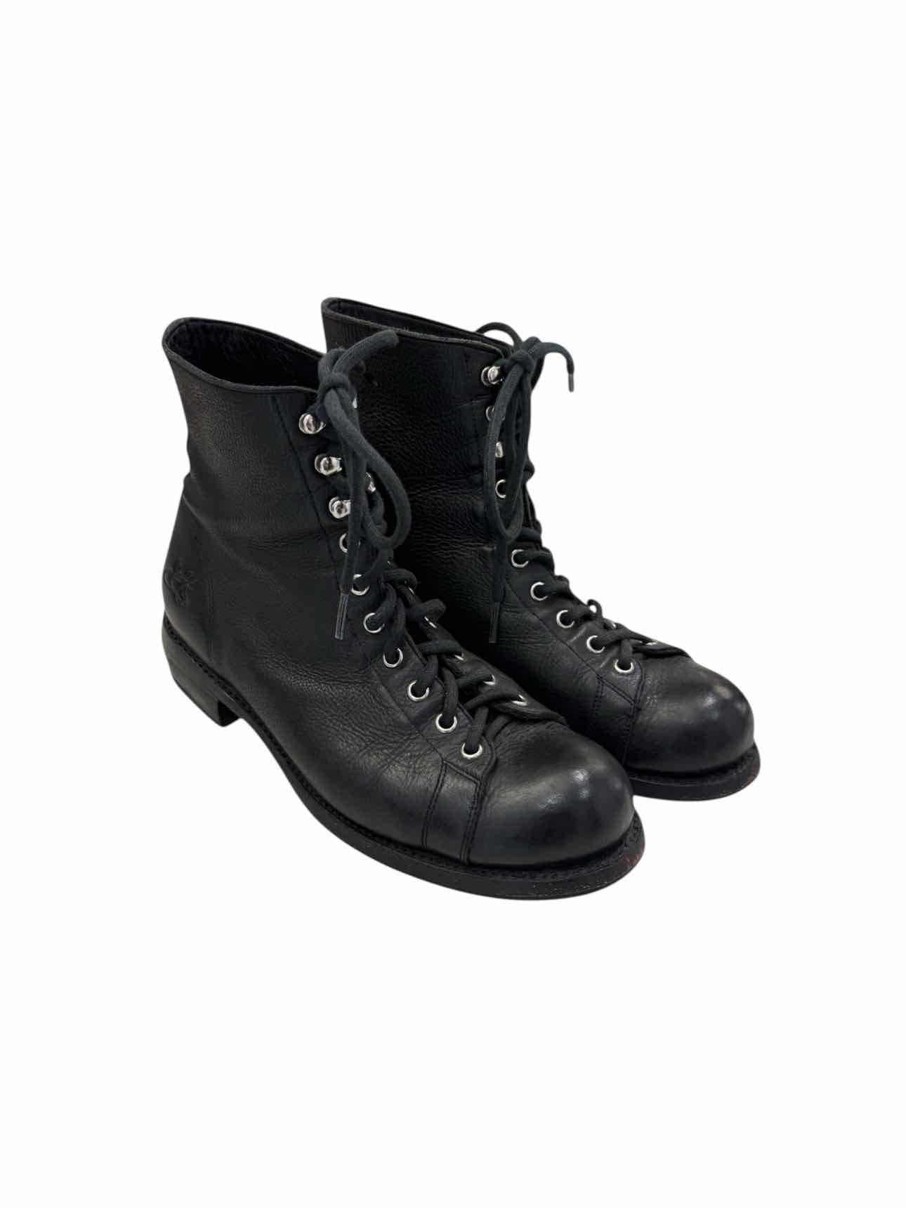 Fluevog Size 9 Ricard Leather Lace-up Ankle Boots - Image 2
